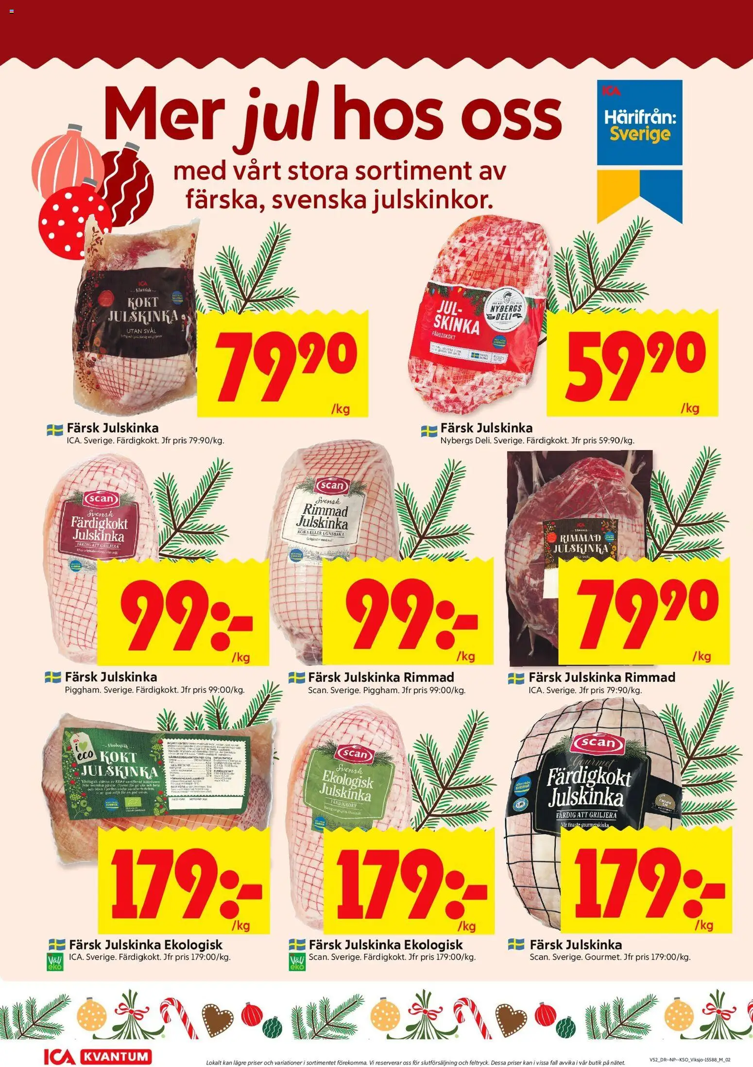 ICA Kvantum reklamblad aktuell från 22.12.2025 | Sida: 6 | Produkter: Skinka