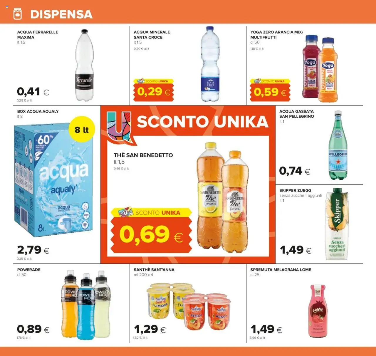Volantino Oasi del 07.08.2025 | Pagina: 18 | Prodotti: Acqua, Limone, Arancia, Acqua minerale