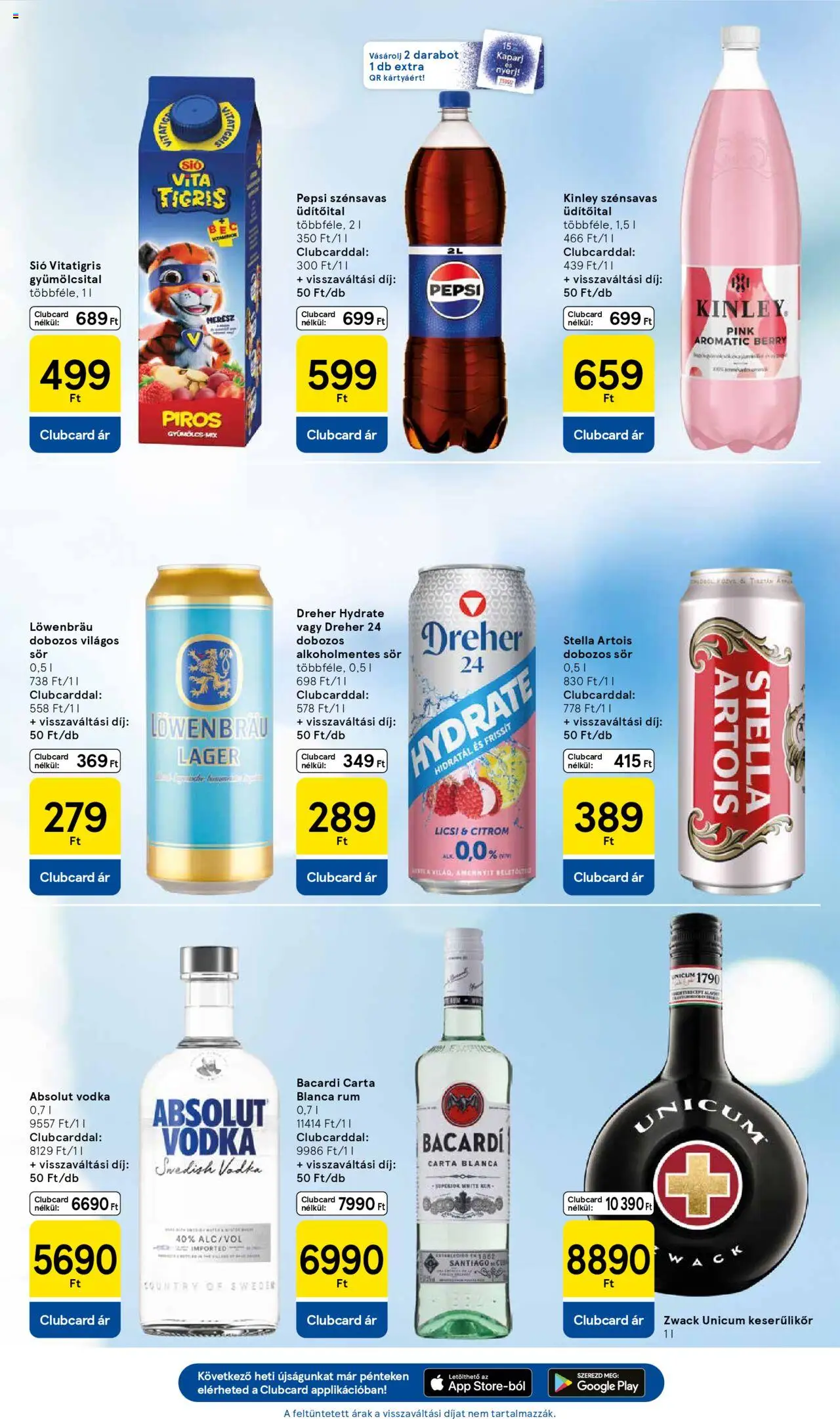Tesco akciós ujság - amely érvényes a következő dátumtól: 28.08.2025 | Oldal: 5 | Termékek: Pepsi, Absolut vodka, Dobozos sör, Vodka