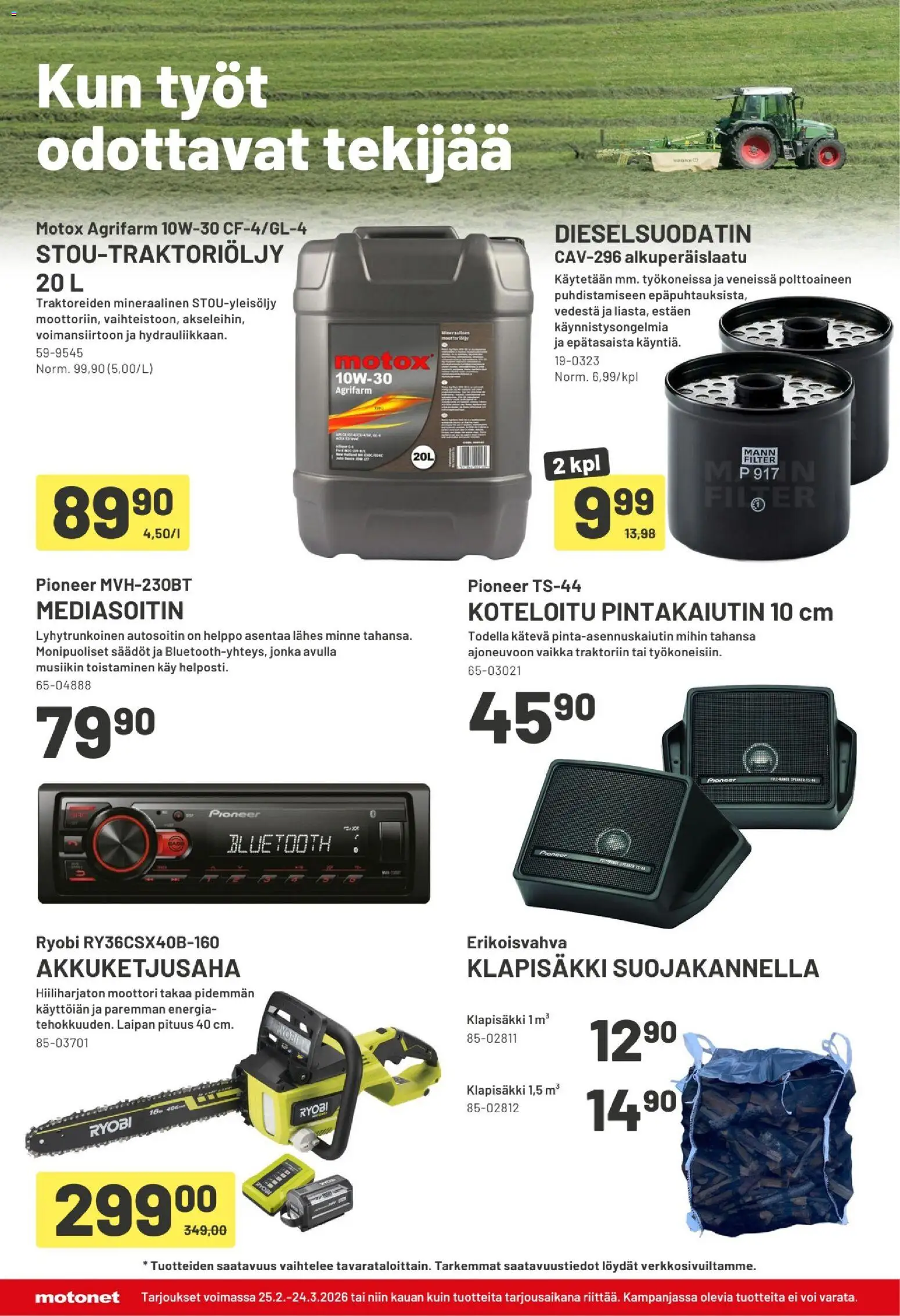 Motonet tarjoukset – voimassa 25.02.2026 alkaen | Sivu: 14 | Tuotteet: Voi