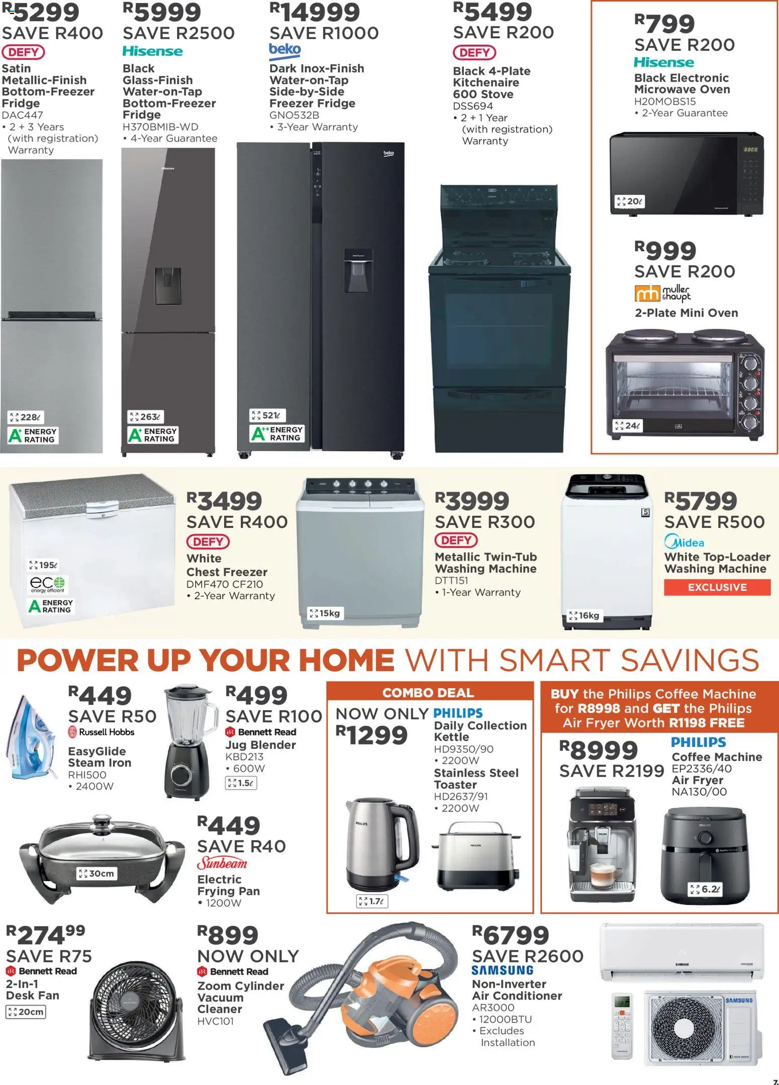 New House and Home catalogue – valid from 19.03.2026 | Page: 7 | Products: Oven, Air conditioner, Fryer, Chest freezer