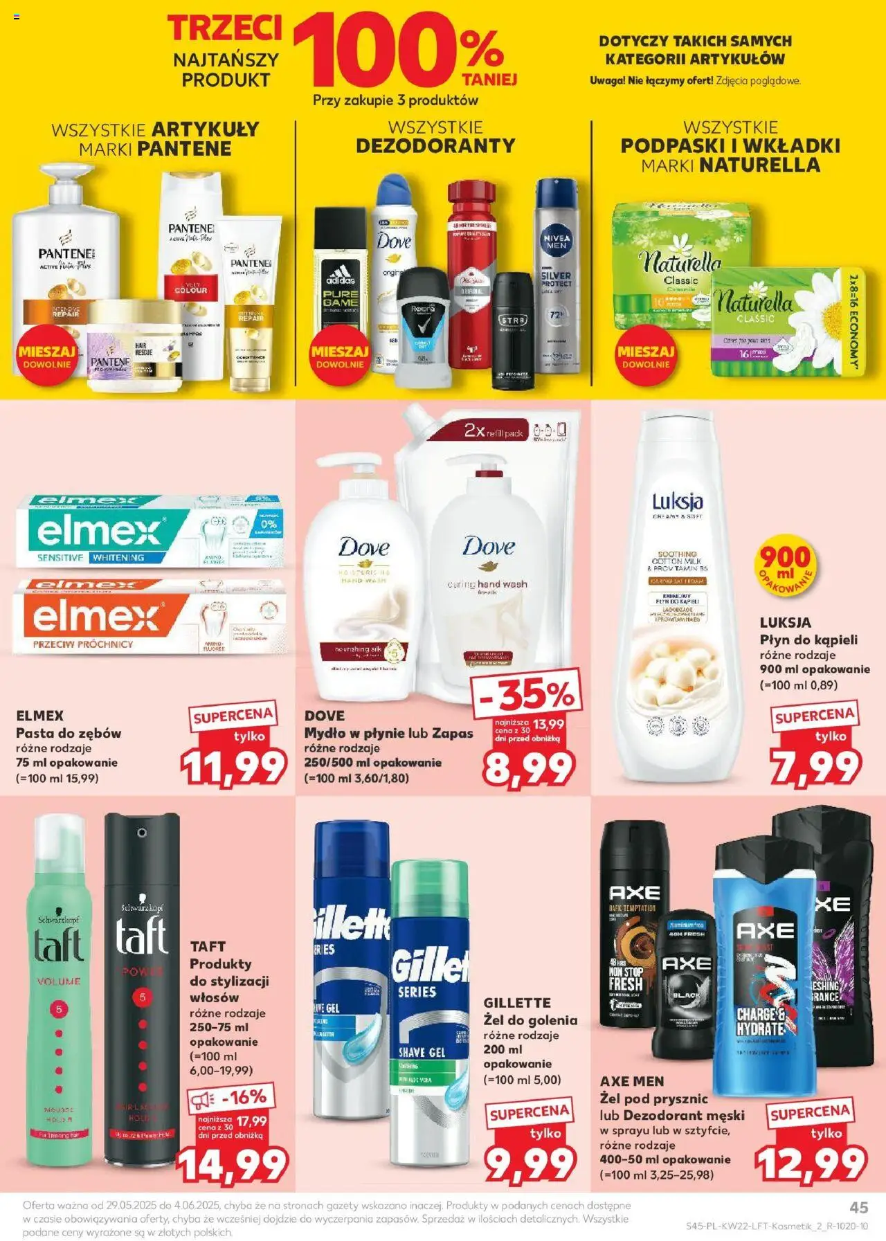 Kaufland gazetka od 29.05.2025 | Strona: 45 | Produkty: Gillette, Mydło w płynie, Mydło, Dezodorant