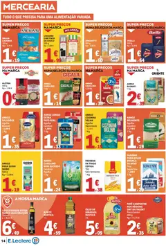 Pré-visualização E.Leclerc folheto válido de 26.03.2026 | Página: 14 | Produtos: Azeite, Milaneza, Tinta, Lasanha