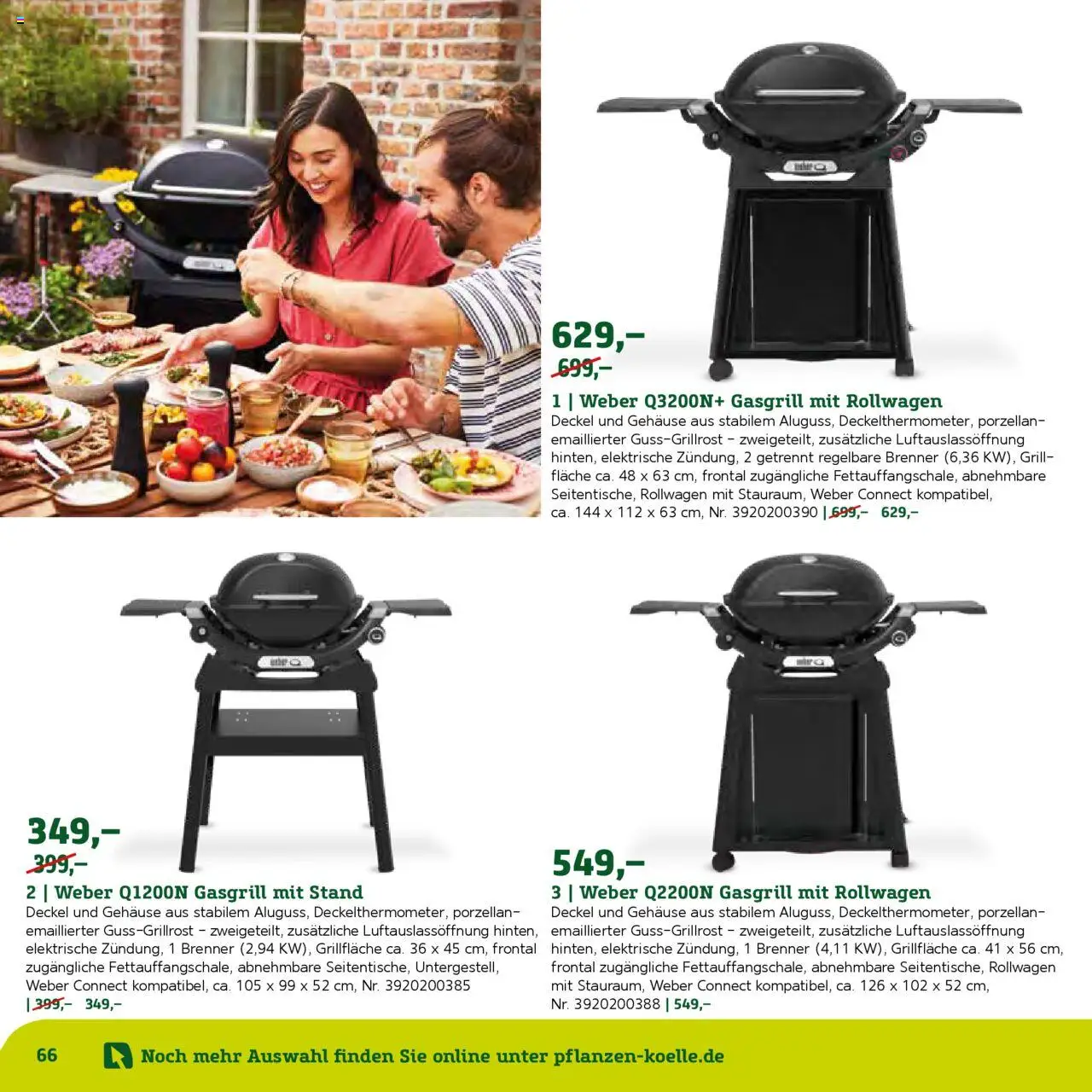 Pflanzen-Kölle Gartenmöbel Katalog 2025 – gültig ab 22.01.2025 | Seite: 66 | Produkte: Grill