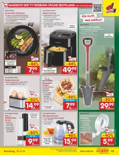 Netto Marken-Discount Prospekt 	 ab 13.10.2025 gültig | Seite: 29 | Produkte: Eier, Öl, Wasser, TV