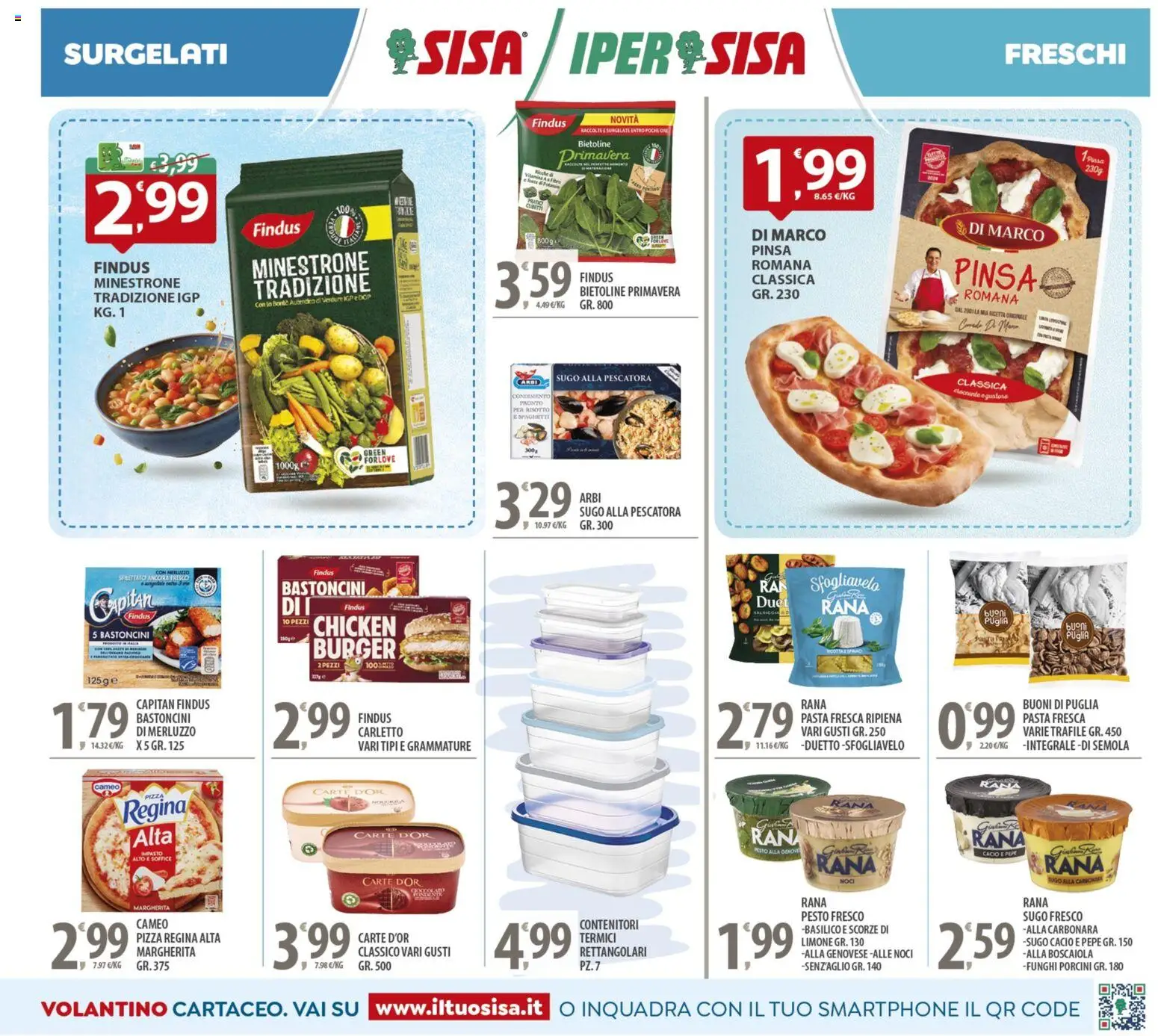 Volantino SISA del 25.11.2025 | Pagina: 5 | Prodotti: Merluzzo, Salsiccia, Funghi, Pesto