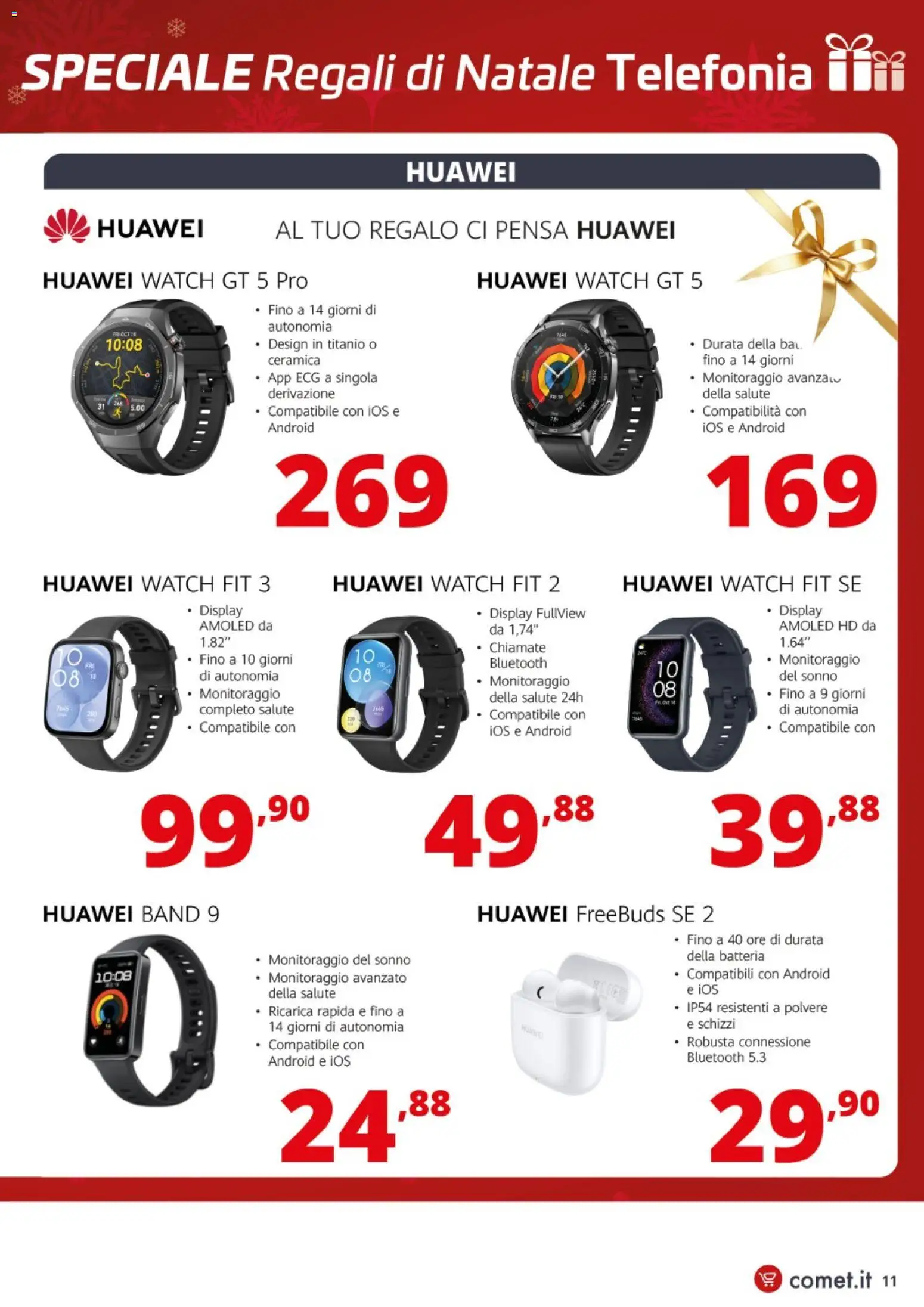 Volantino Comet del 12.12.2025 | Pagina: 11 | Prodotti: Huawei, Batteria