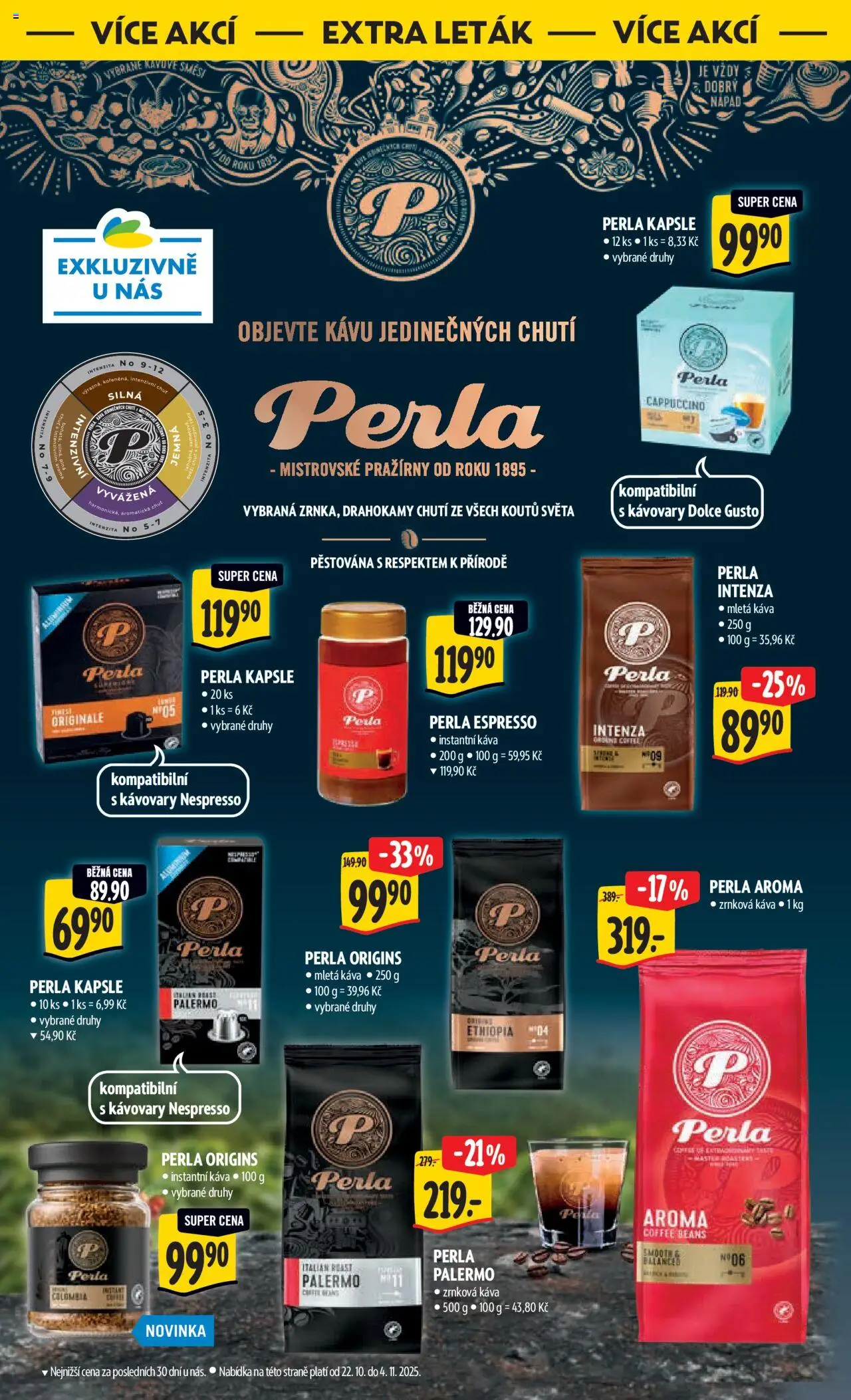 Albert leták - Hypermarket od 22.10.2025 | Strana: 47 | Produkty: Káva, Nespresso, Zrnková káva, Cappuccino