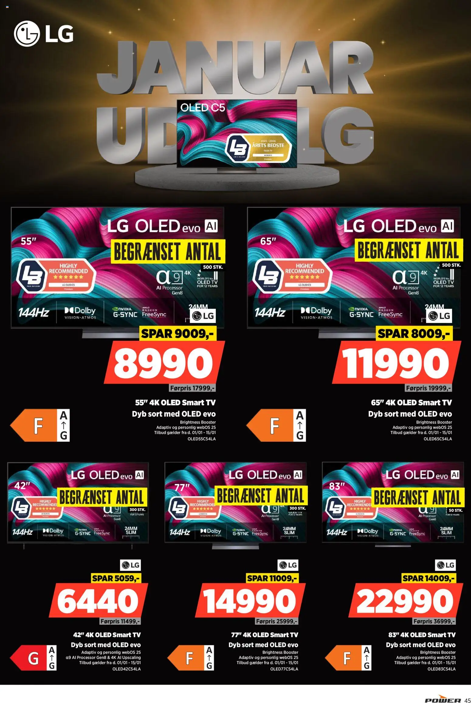 Power tilbudsavis – gyldig fra 09.01.2026 | Side: 45 | Produkter: Processor, Smart TV, TV