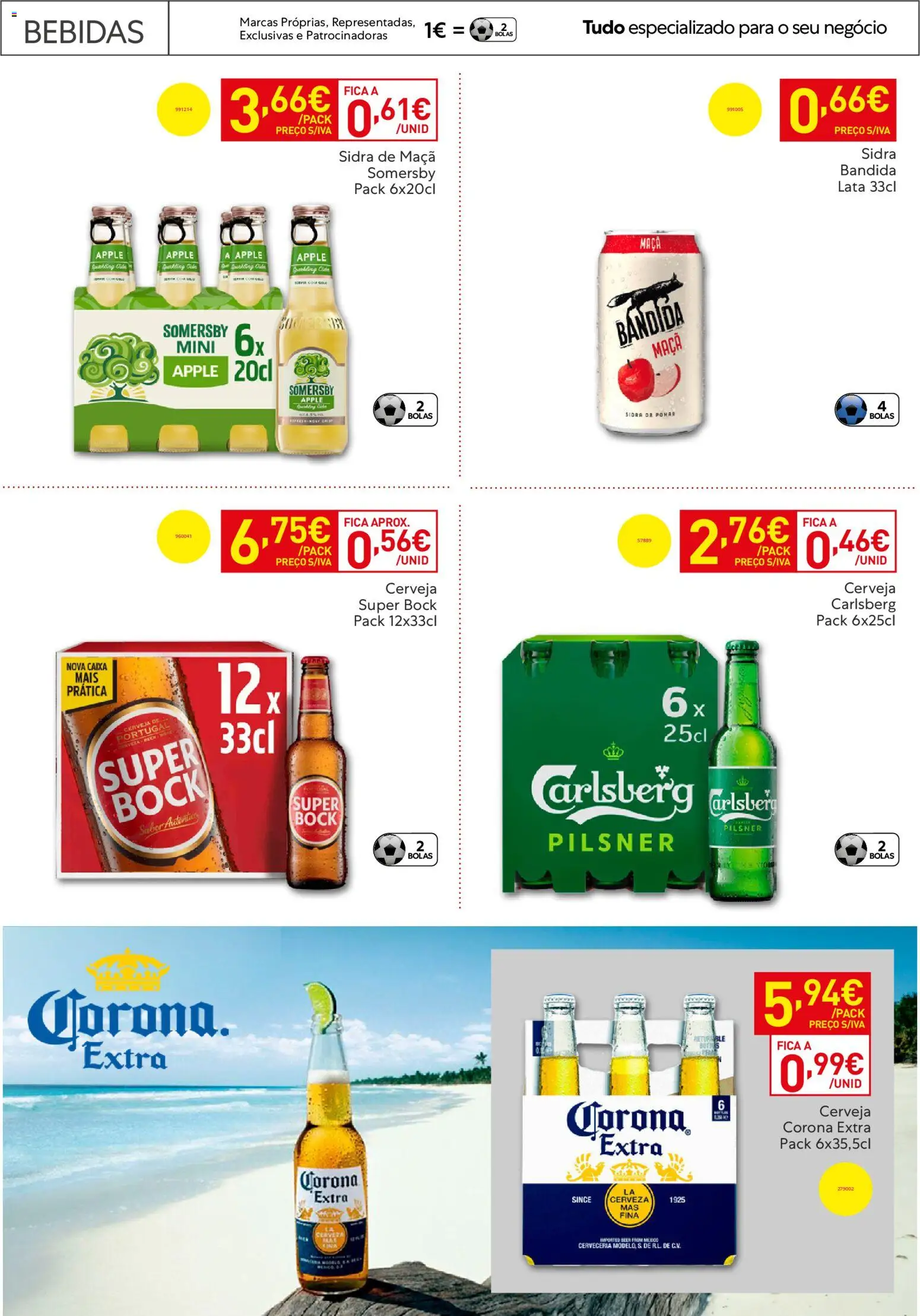 Recheio Horeca │ válido de 24.03.2026 | Página: 25 | Produtos: Super bock, Maça, Cerveja, Somersby