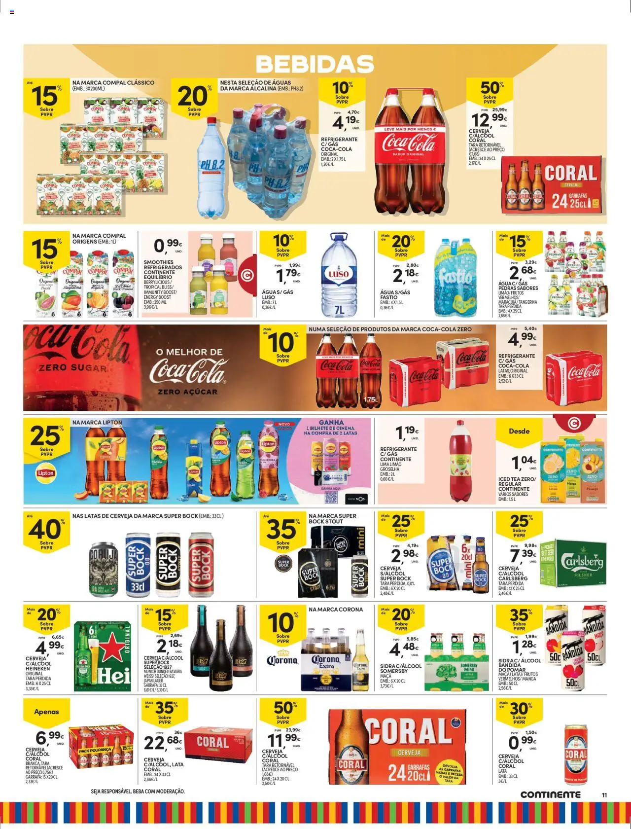 Continente - Madeira │ válido de 30.09.2025 | Página: 11 | Produtos: Refrigerante, Super bock, Somersby, Chá