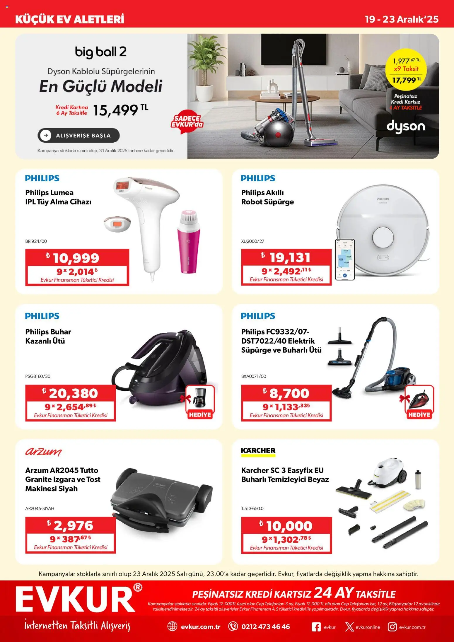 Evkur Muhteşem Fırsatlar - 19.12.2025 tarihinden itibaren geçerlidir | Sayfa: 5 | Ürünler: Robot, Robot süpürge, Izgara, Ütü