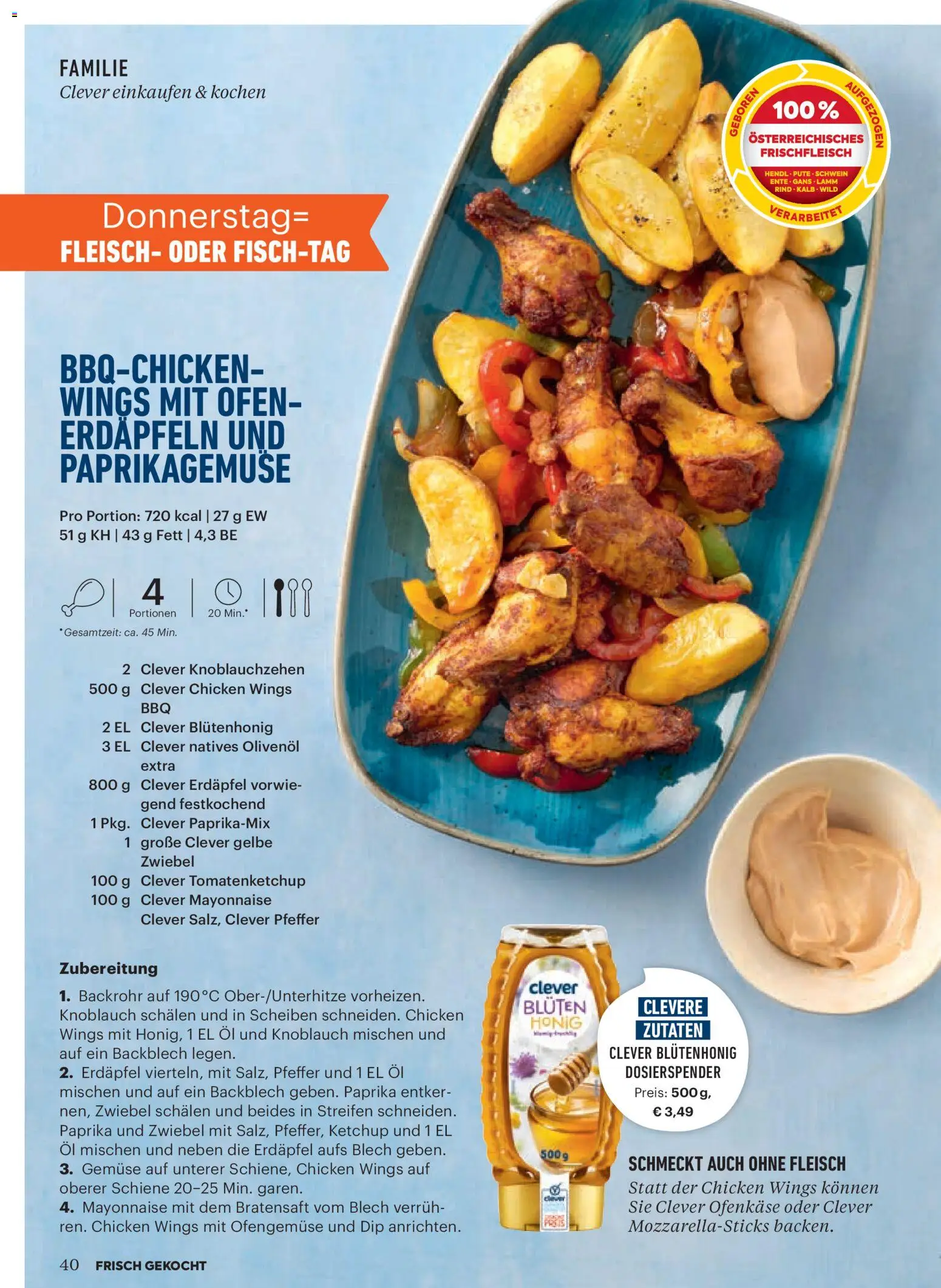 Billa  Frisch Gekocht gültig ab 01.03.2026 | Seite: 38 | Produkte: Ketchup, Mayonnaise, Knoblauch, Ofen