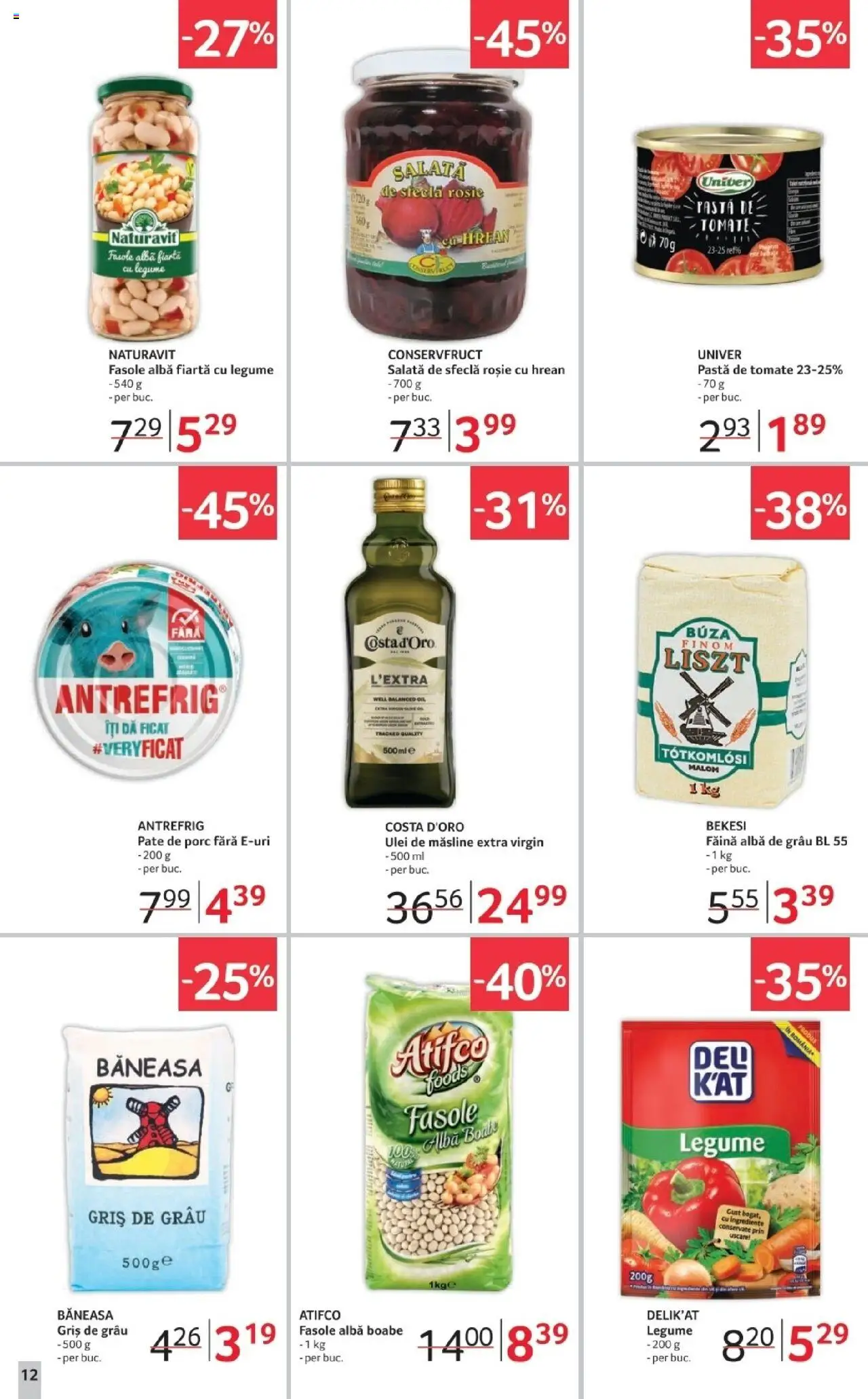 Noul catalog Selgros – valabil de la 17.10.2025 | Pagină: 12 | Produse: Pate, Ulei, Făină, Sfeclă