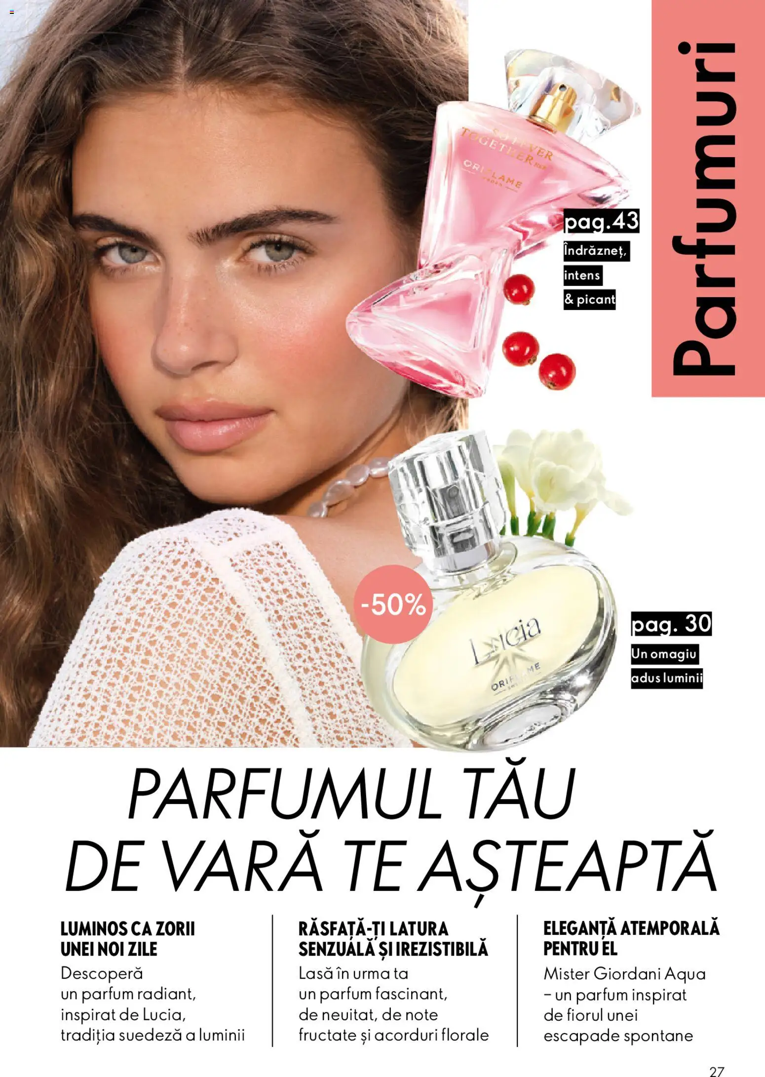 Noul catalog Oriflame – valabil de la 27.05.2026 | Pagină: 27 | Produse: Parfum