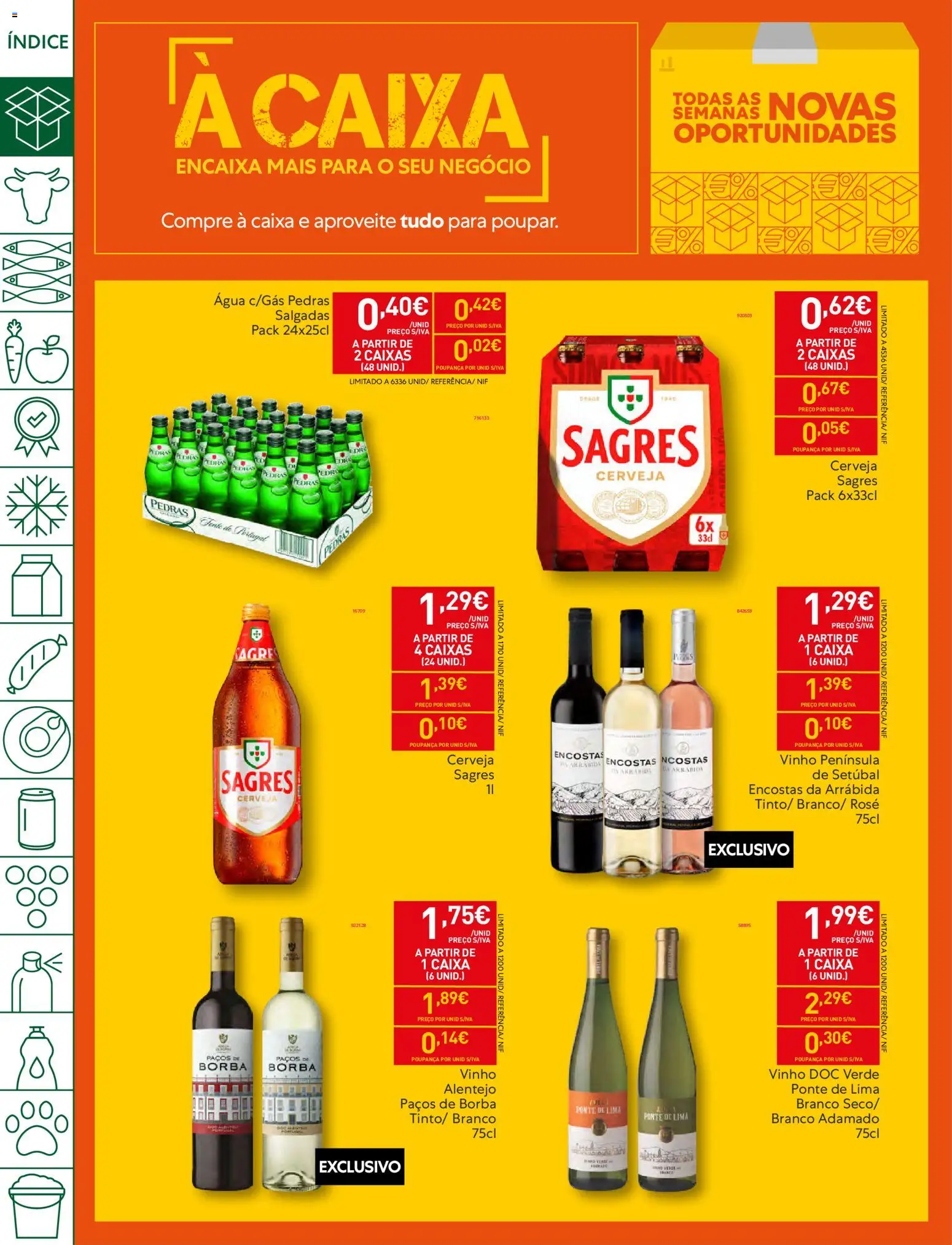 Recheio folheto │ válido de 03.02.2026 | Página: 4 | Produtos: Agua, Caixa, Vinho, Cerveja