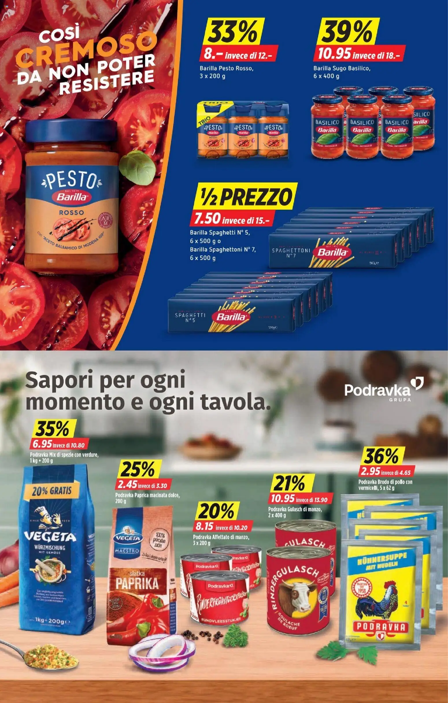 Denner Aktionen IT – gültig ab 23.12.2025 | Seite: 8 | Produkte: Barilla, Nudeln, Gemüse, Pasta