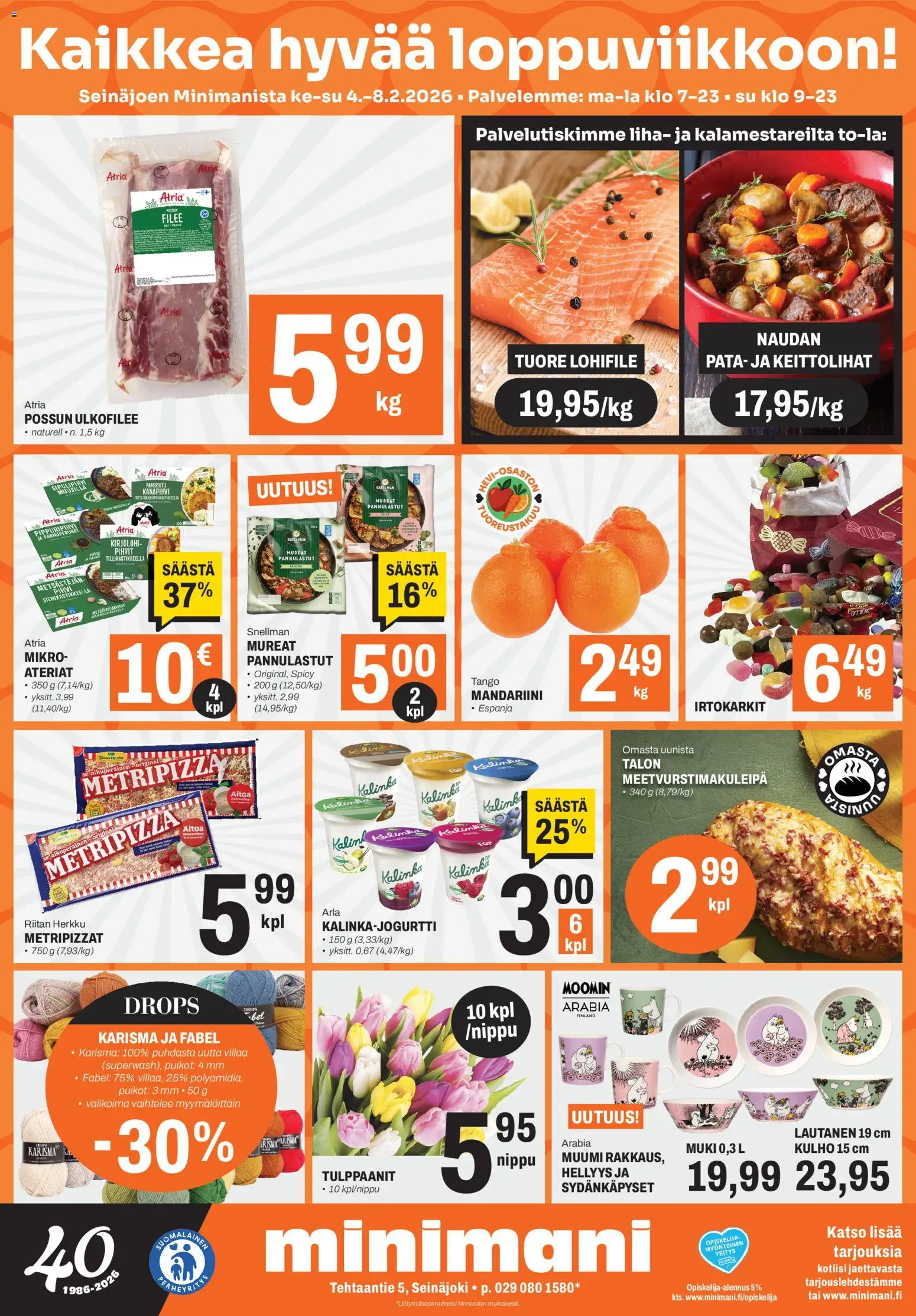 Minimani Tarjoukset - Seinäjoki – voimassa 04.02.2026 alkaen | Sivu: 1