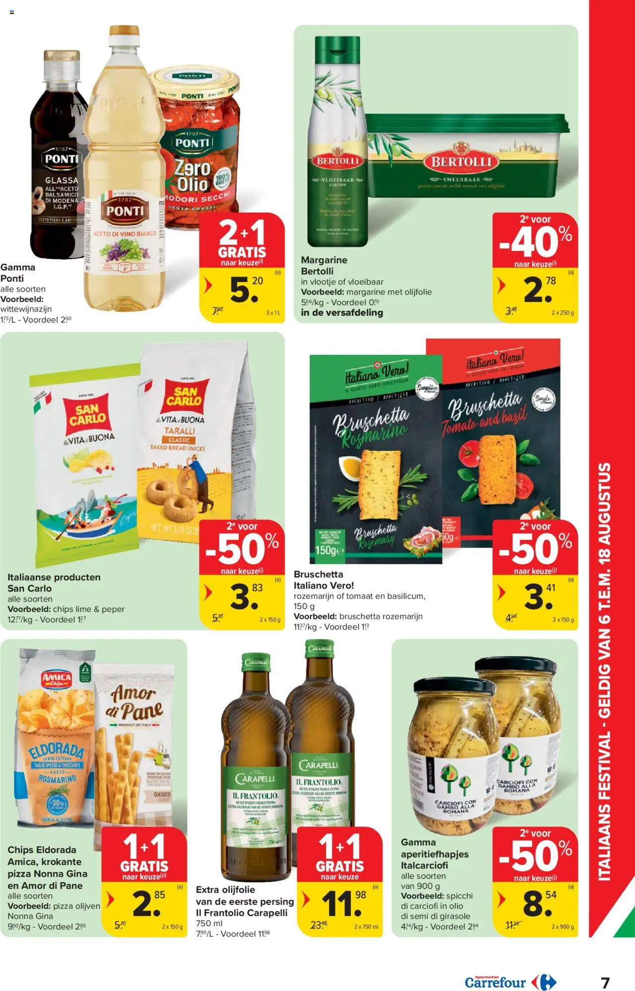  | Pagina: 7 | Producten: Pizza, Olijfolie, Snacks, Tomaat
