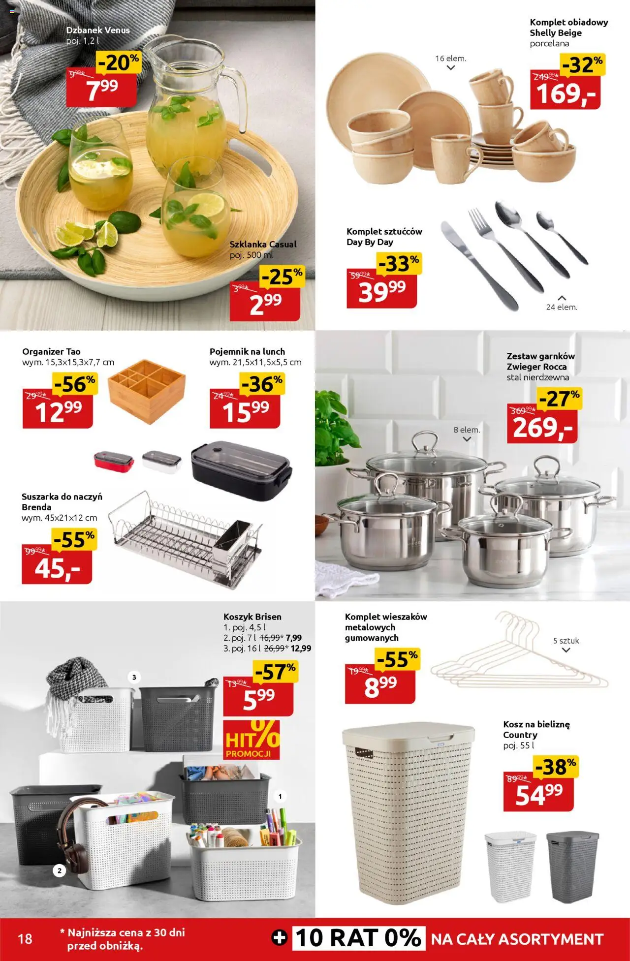 Black Red White promocje od 25.08.2025 | Strona: 18 | Produkty: Szklanka, Dzbanek, Suszarka, Kosz