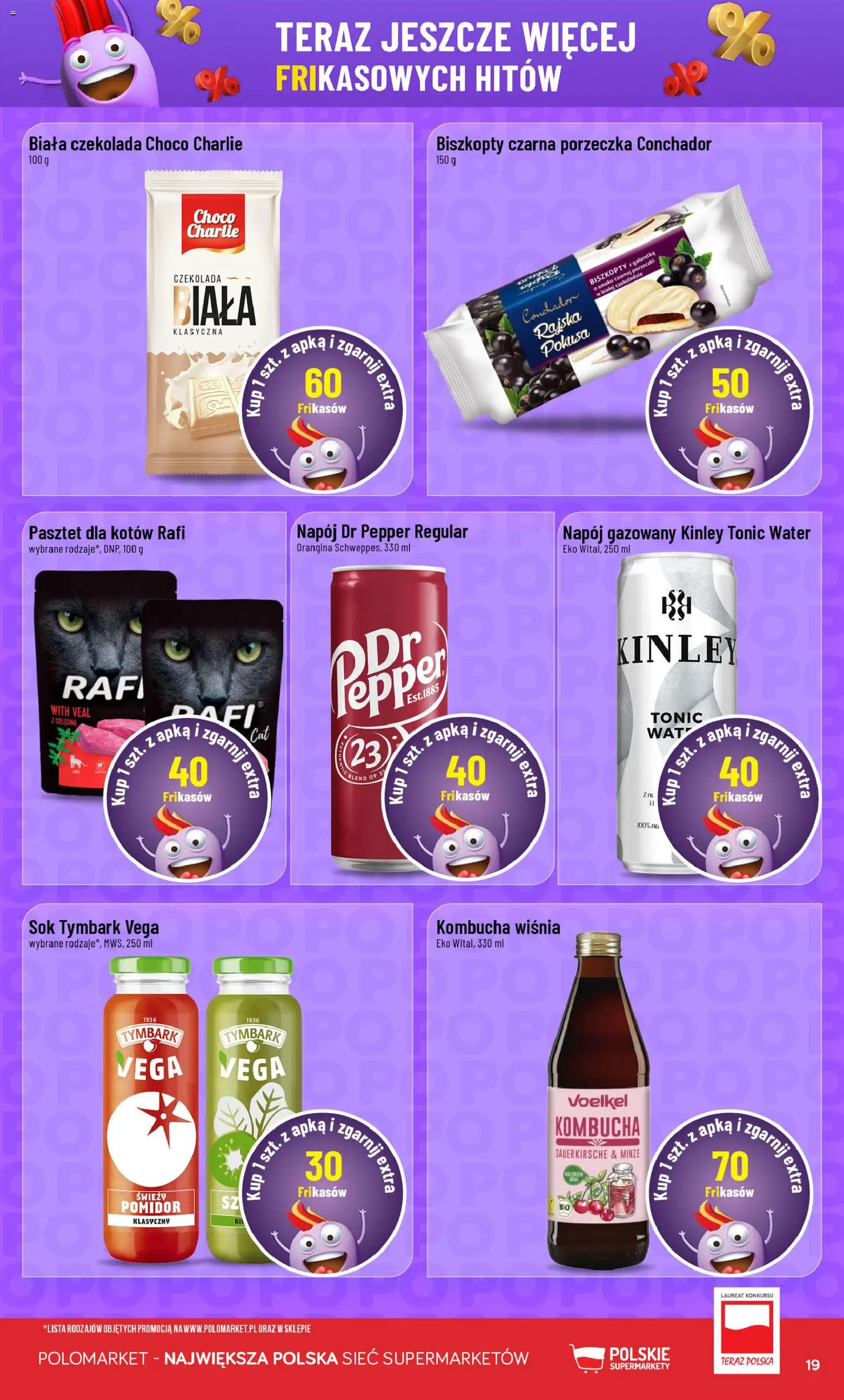 POLOmarket Gazetka - Frikasowe Hity od 27.12.2025 | Strona: 19 | Produkty: Galaretka, Porzeczka, Czekolada, Kombucha