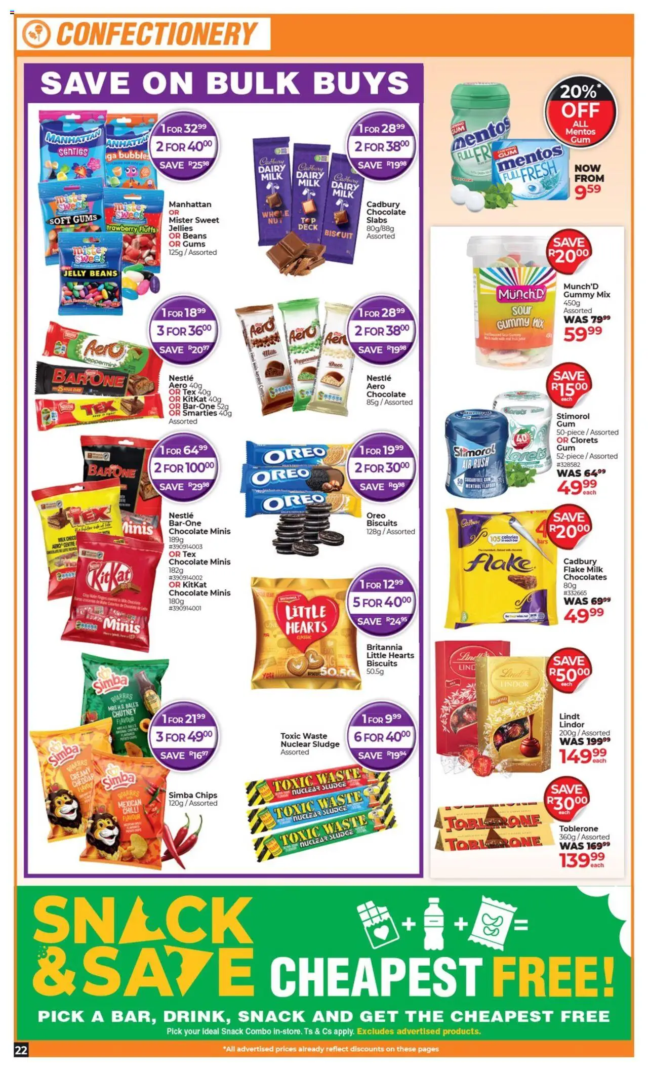 New Dis-Chem catalogue – valid from 16.09.2025 | Page: 22 | Products: Milk, Biscuits, Chocolate, Chips