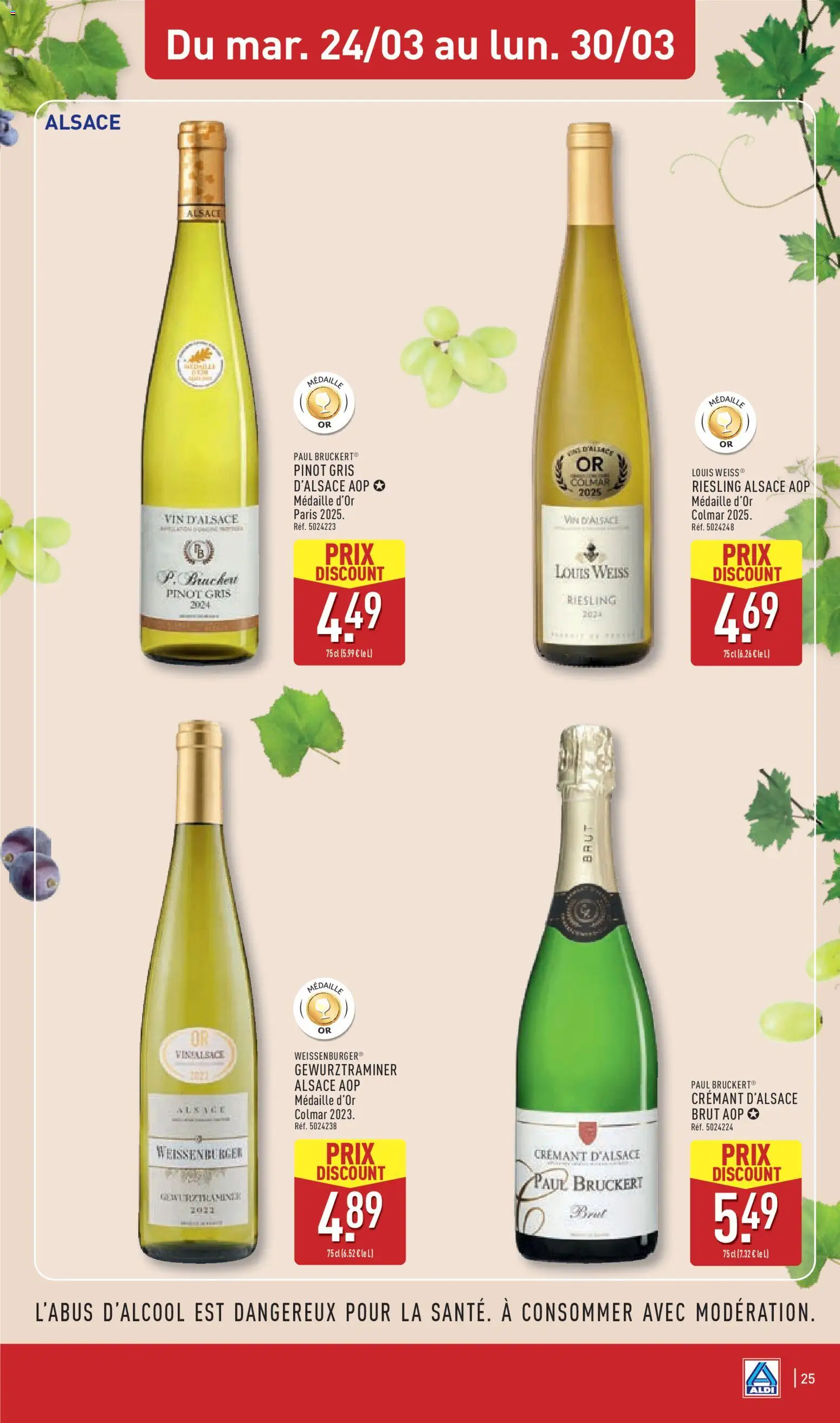 {H1} | Page: 29 | Produits: Crémant, Vin, Crémant d'alsace