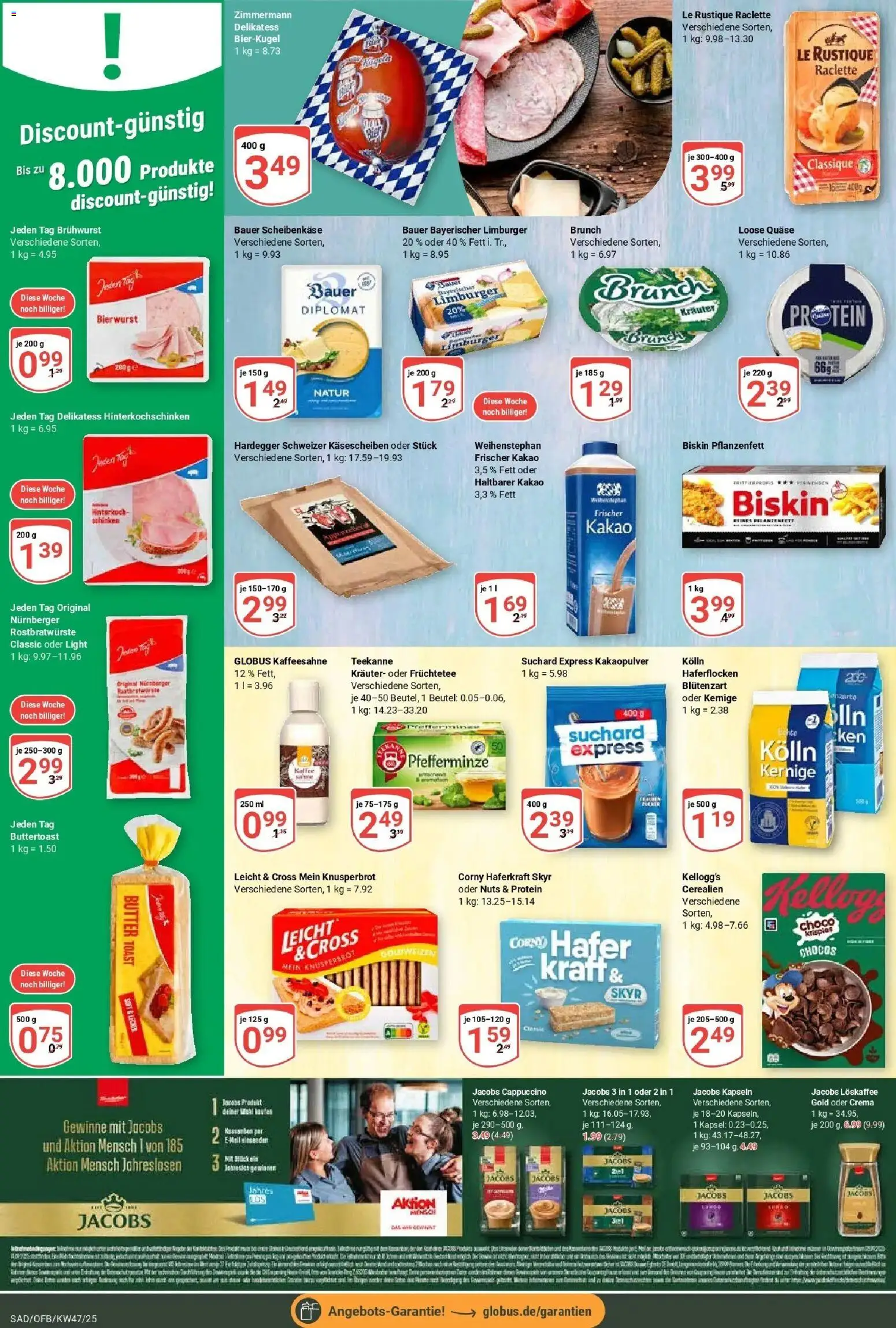 Globus prospekt Schwandorf	 – gültig ab 17.11.2025 | Seite: 12 | Produkte: Butter, Toast, Kellogg's, Raclette