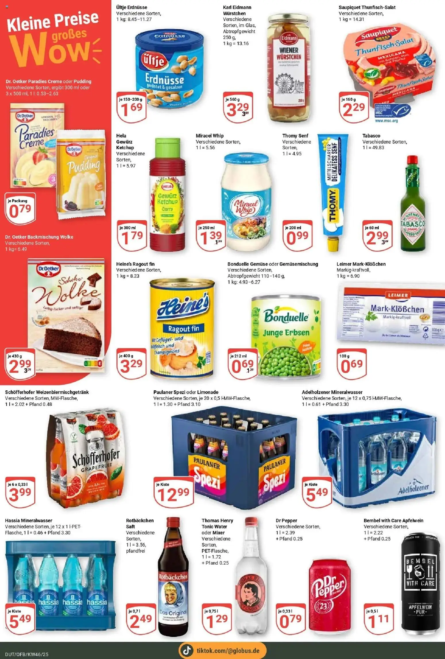 Globus prospekt Wetzlar-Dutenhofen	 – gültig ab 10.11.2025 | Seite: 4 | Produkte: Ultje erdnusse, Paulaner spezi, Miracel whip, Ketchup