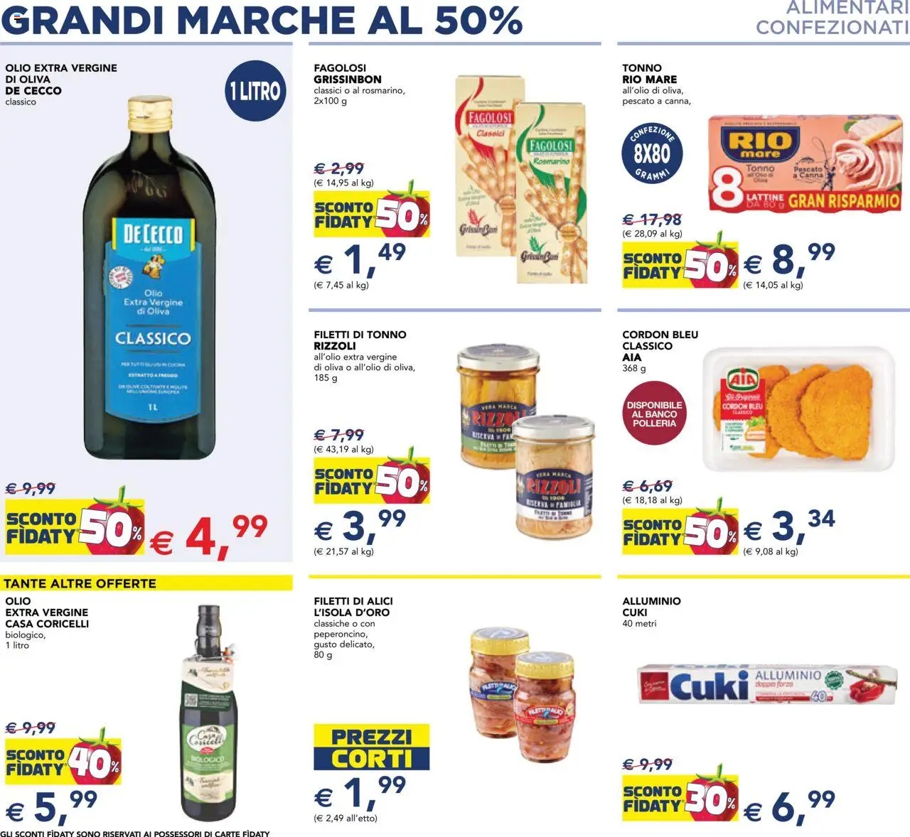 Volantino Esselunga S del 09.10.2025 | Pagina: 6 | Prodotti: Rosmarino, Olio, Olive, Alici