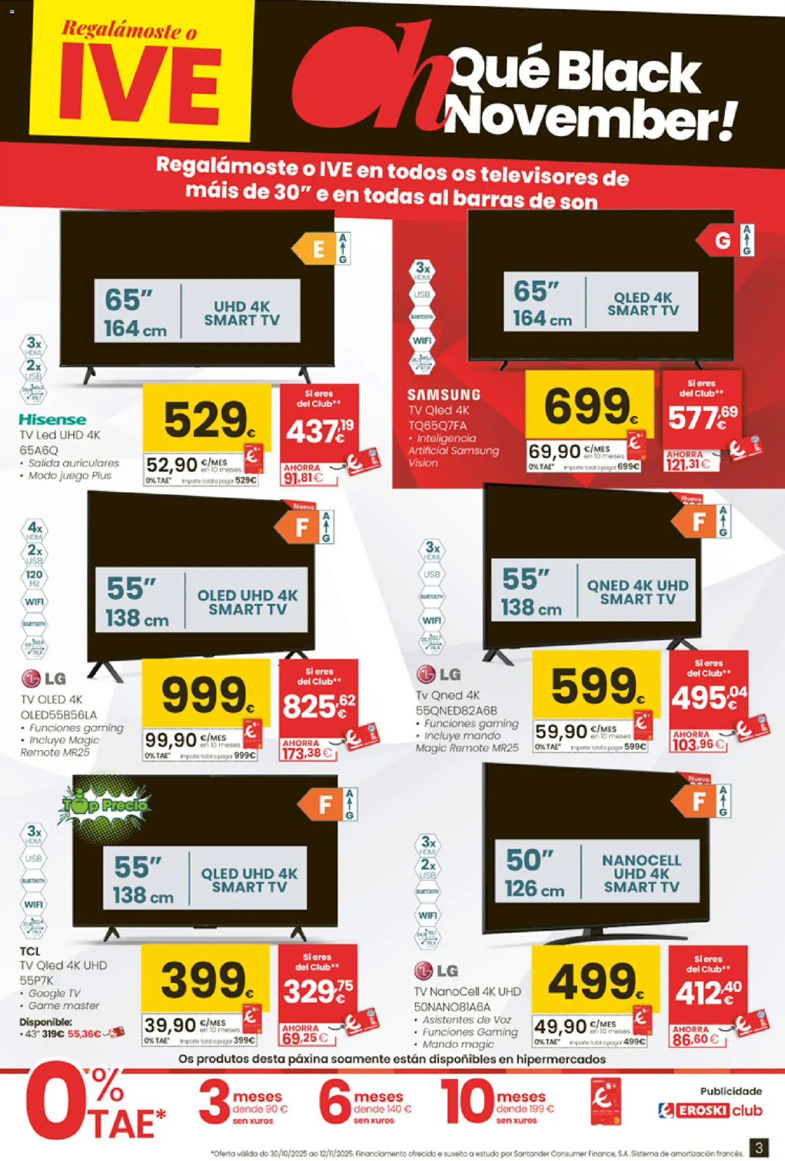 Eroski - Black Friday │ válido desde el 30.10.2025 | Página: 3 | Productos: Auriculares