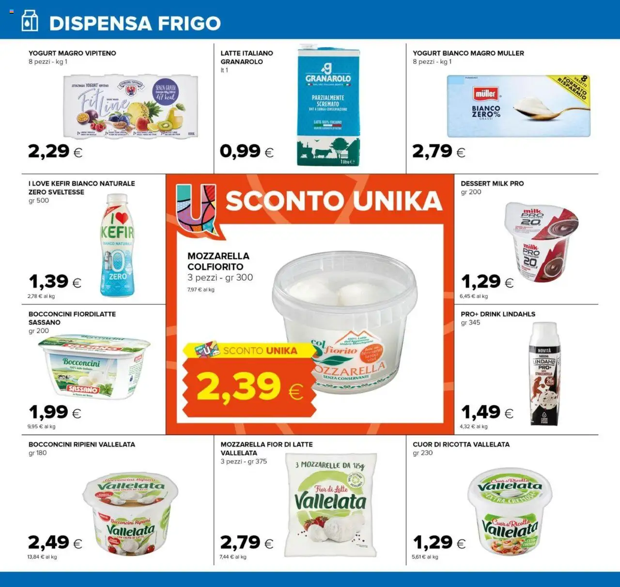 Volantino Oasi del 21.08.2025 | Pagina: 16 | Prodotti: Yogurt, Mozzarella, Latte, Stracciatella