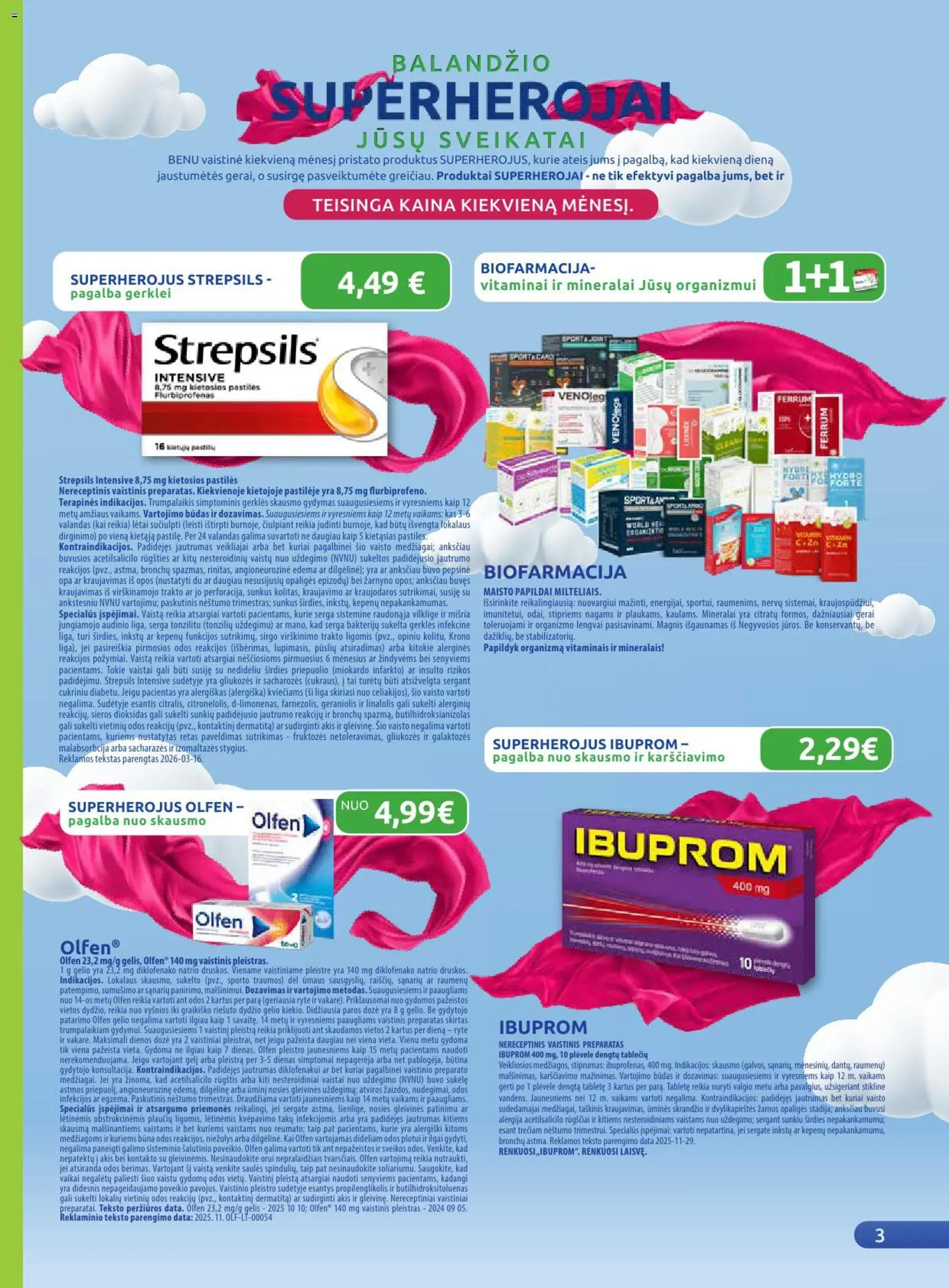 BENU akcijos nuo 01.04.2026 | Puslapis: 3