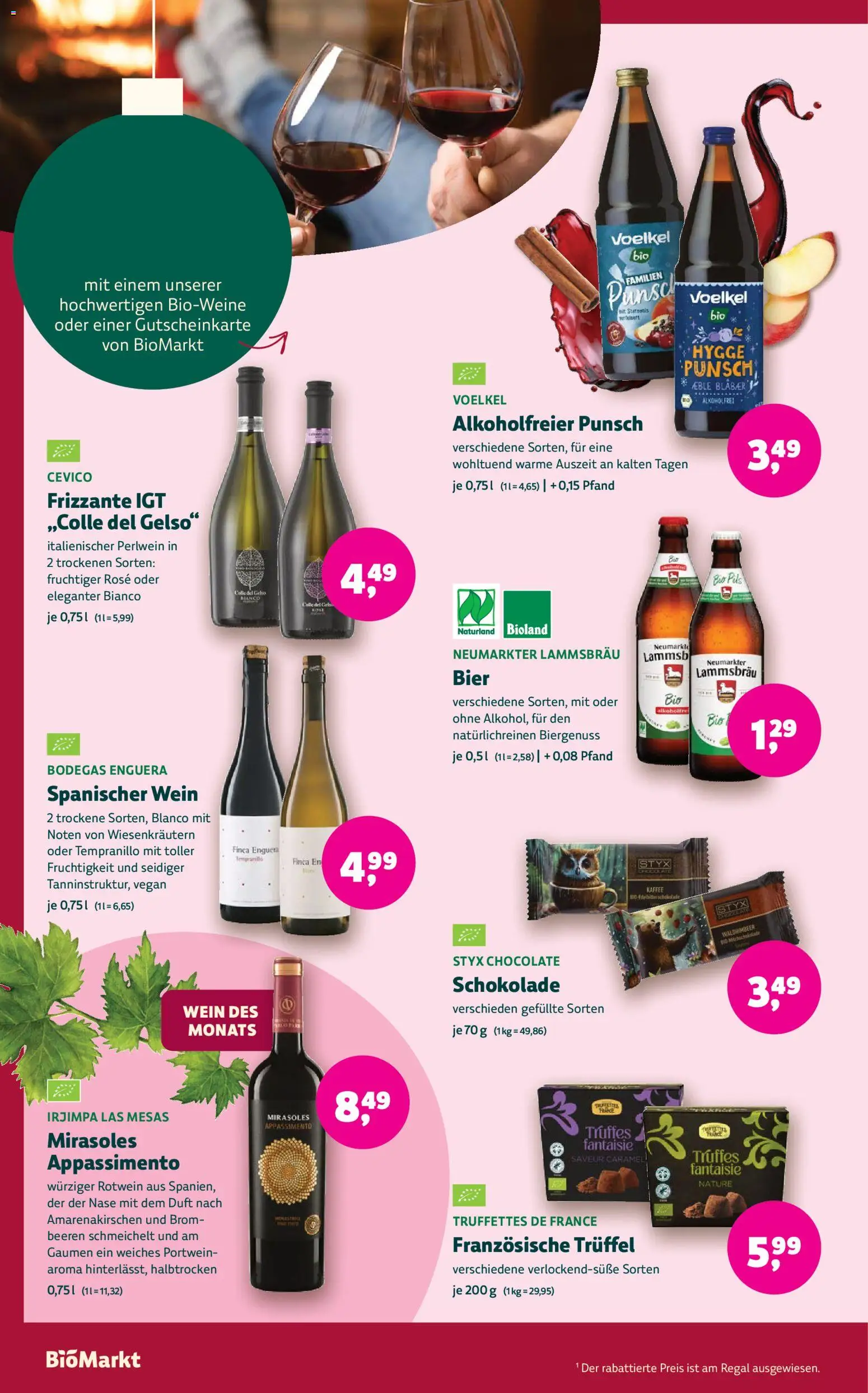 BioMarkt Prospekt – gültig ab 03.12.2025 | Seite: 10 | Produkte: Schokolade, Bier, Regal, Pils