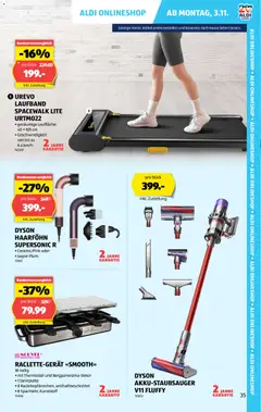 Aldi Aktionen ab 30.10.2025 gültig | Seite: 36 | Produkte: Laufband, Haarföhn, Dyson