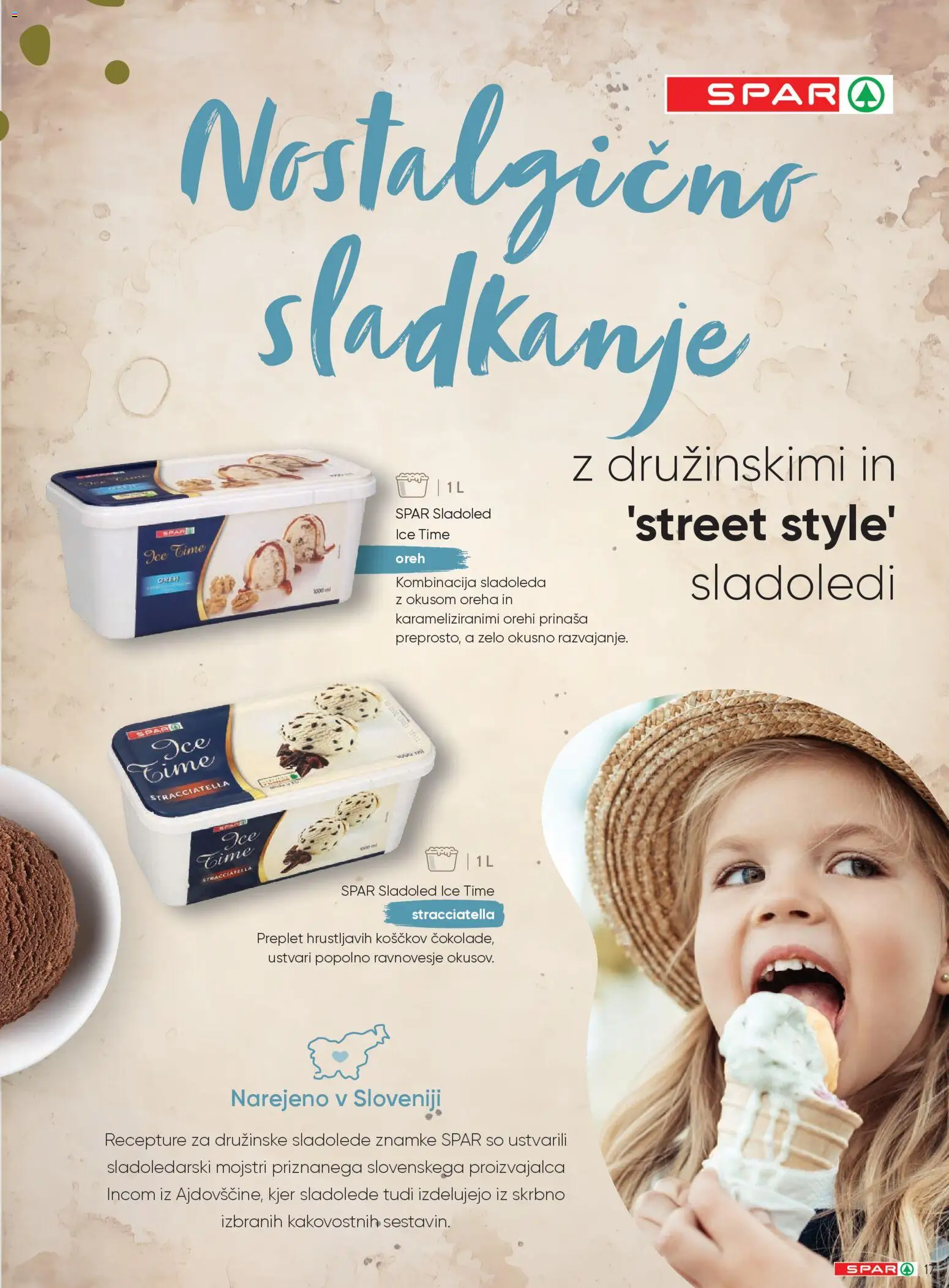 Novi Spar katalog ponudbe – veljaven od 20.04.2026 | Stran: 17 | Izdelki: Sladoled