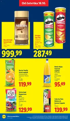Nescafé Gold instant kafa, 190 g - pregled Lidl kataloga - važi od 16.10.2025 | Strana: 34