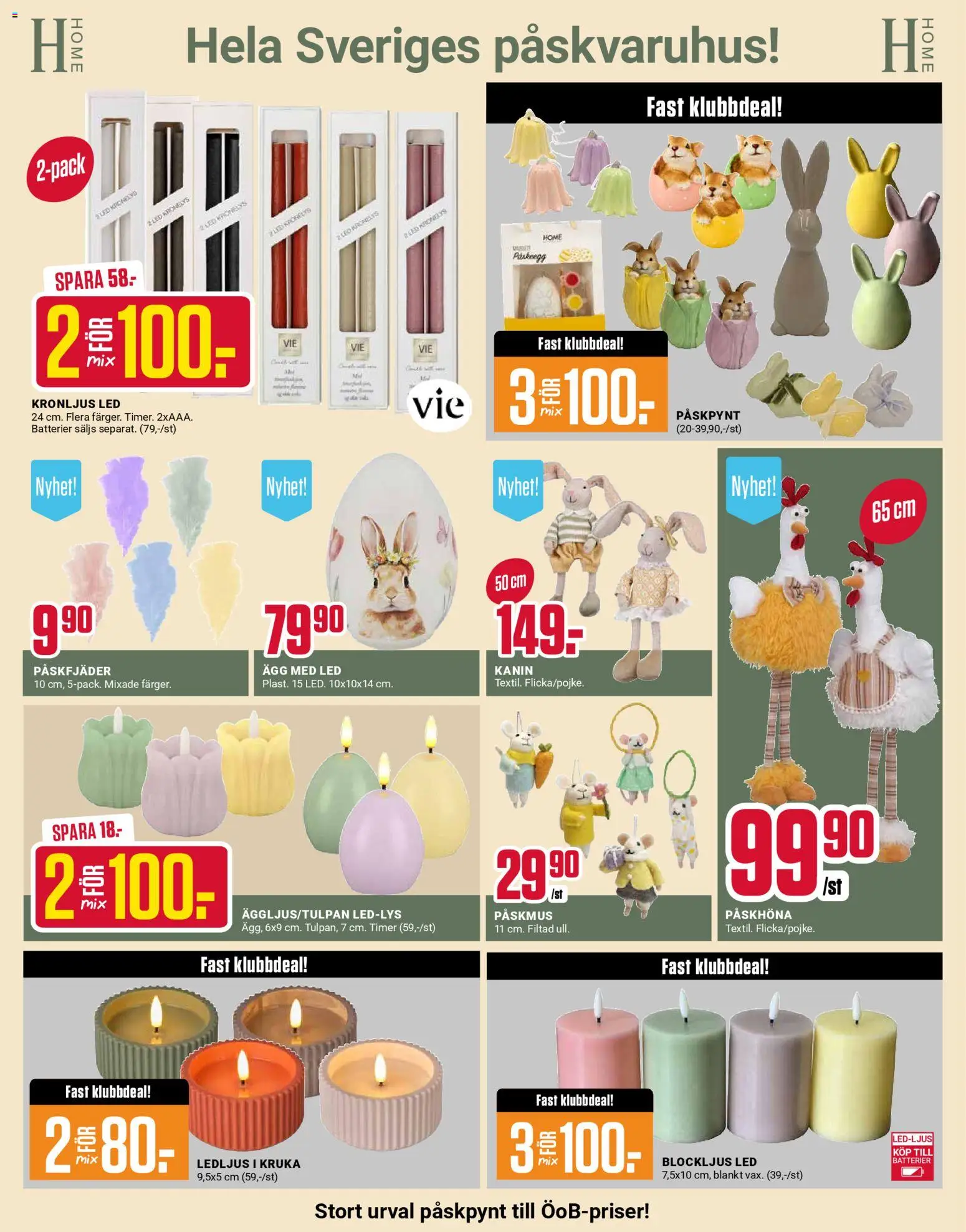 ÖoB reklamblad aktuell från 09.03.2026 | Sida: 4 | Produkter: Batterier, Kruka, Ägg