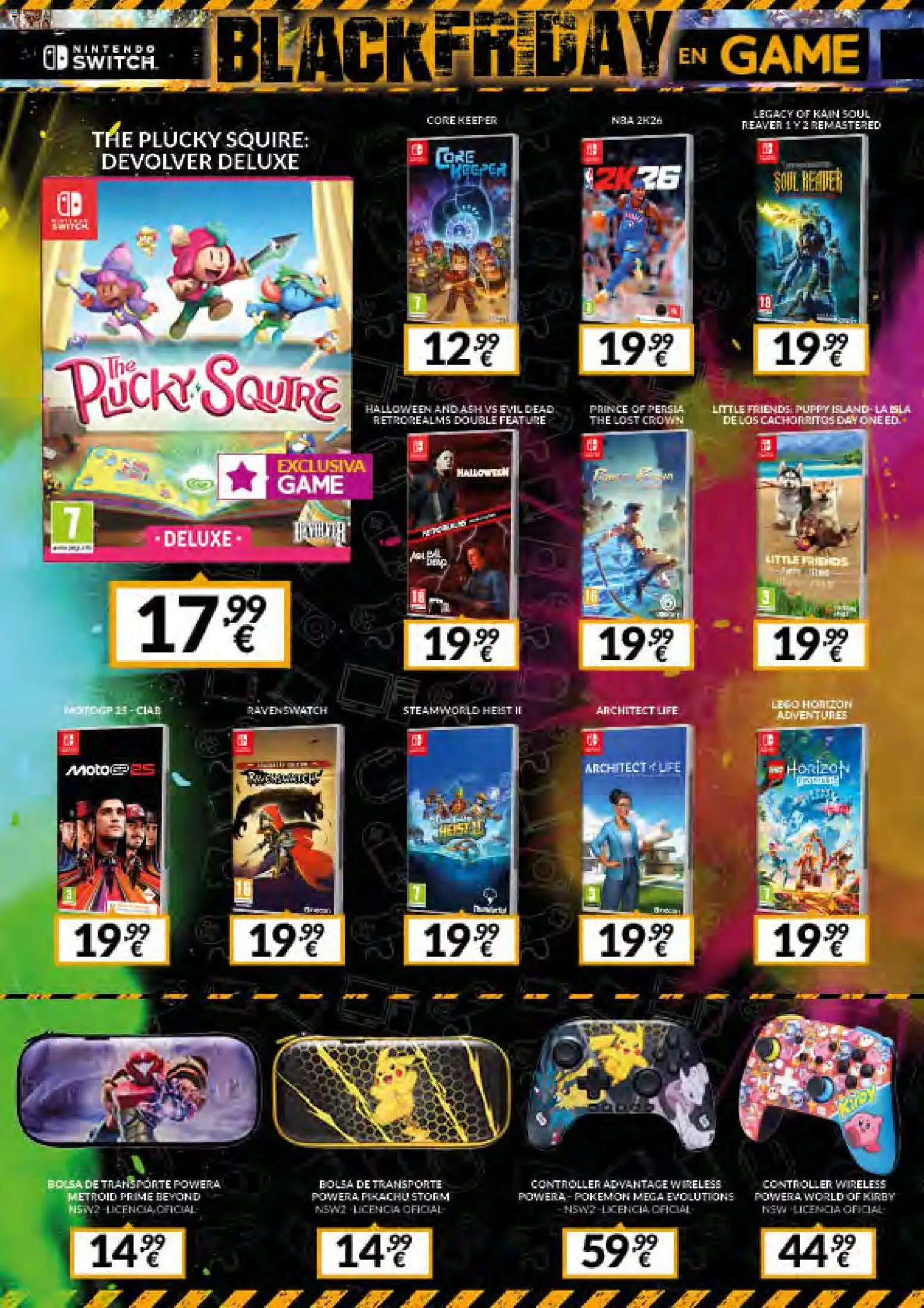 Game - Black Friday │ válido desde el 21.11.2025 | Página: 6 | Productos: Nintendo, Bolsa