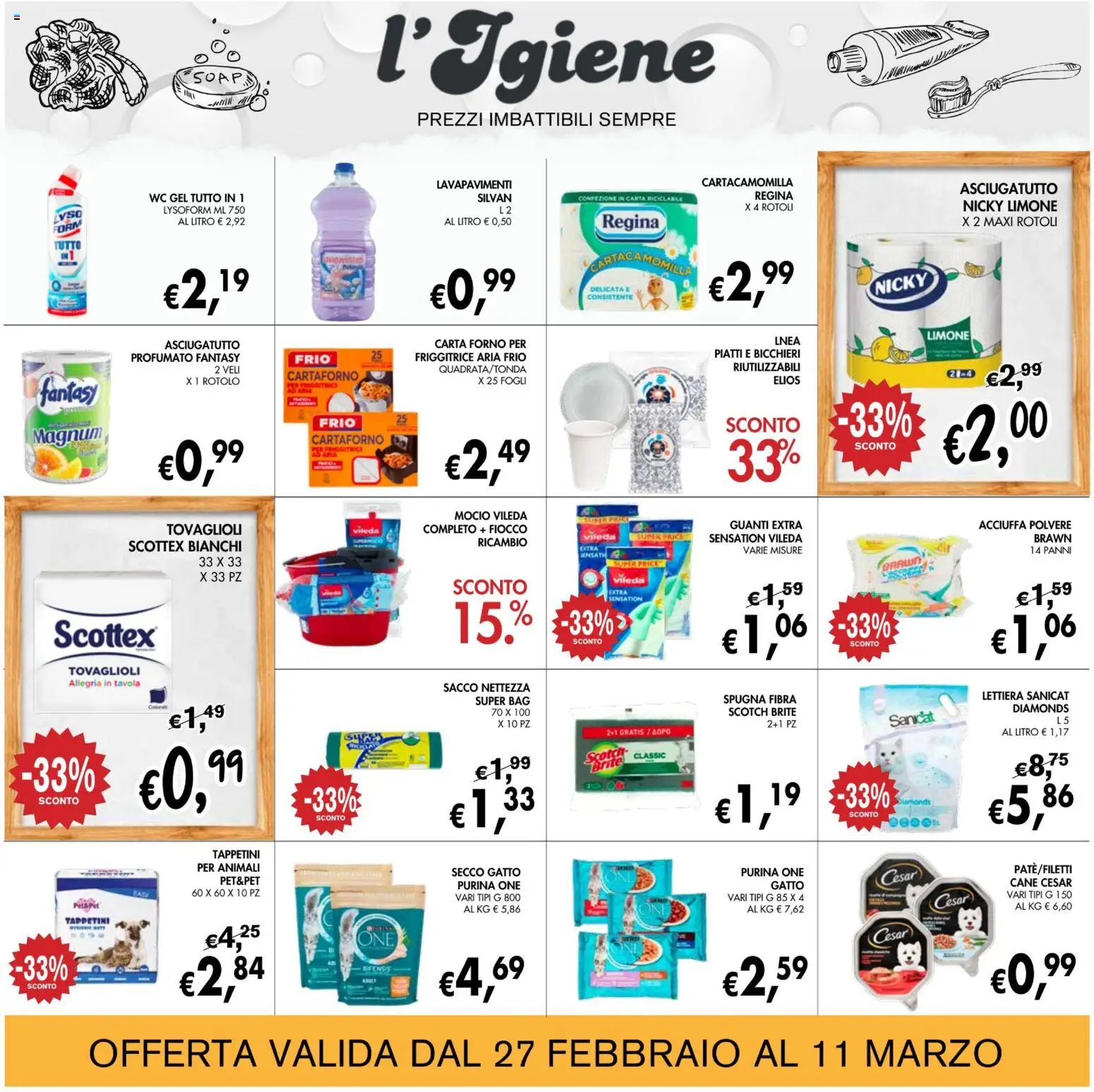 Volantino Coal del 27.02.2026 | Pagina: 23 | Prodotti: Mocio, Asciugatutto, Carta forno, Friggitrice