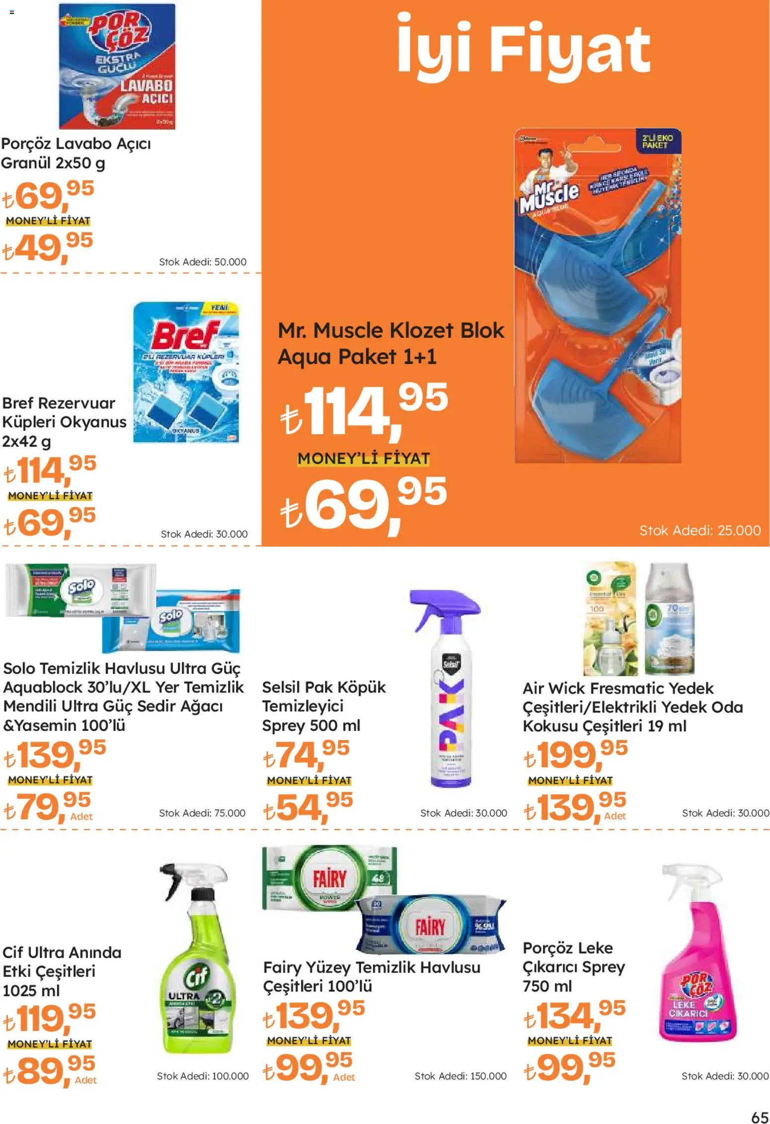 Migros Katalog - Migroskop - 08.01.2026 tarihinden itibaren geçerlidir | Sayfa: 65 | Ürünler: Lavabo, Leke çıkarıcı, Lavabo açıcı