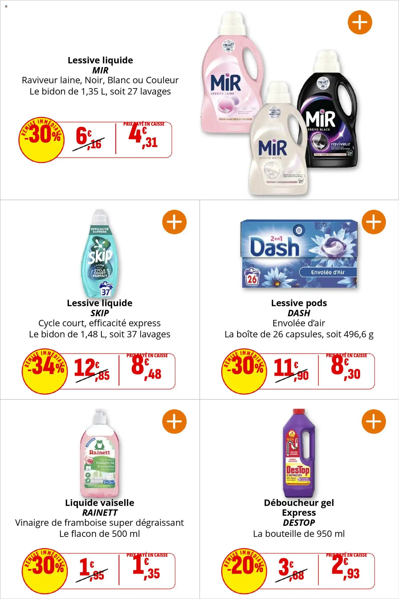 {H1} | Page: 39 | Produits: Framboise, Lessive Liquide, Lessive, Vinaigre