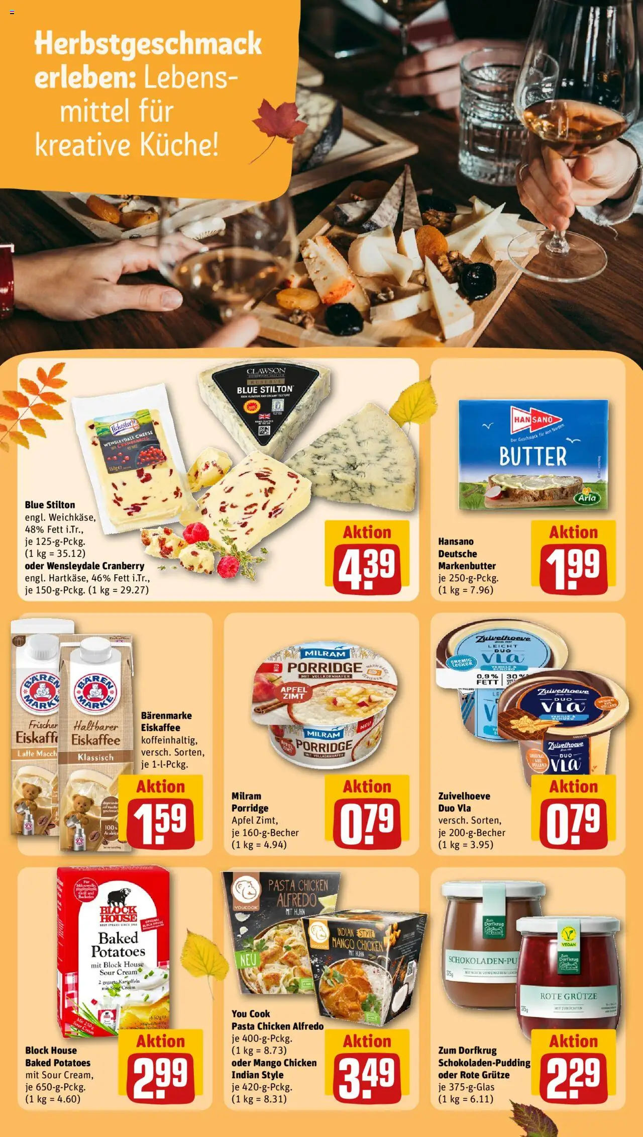 Rewe Prospekt 	 – gültig ab 13.10.2025 | Seite: 20 | Produkte: Milch, Butter, Pudding, Milram
