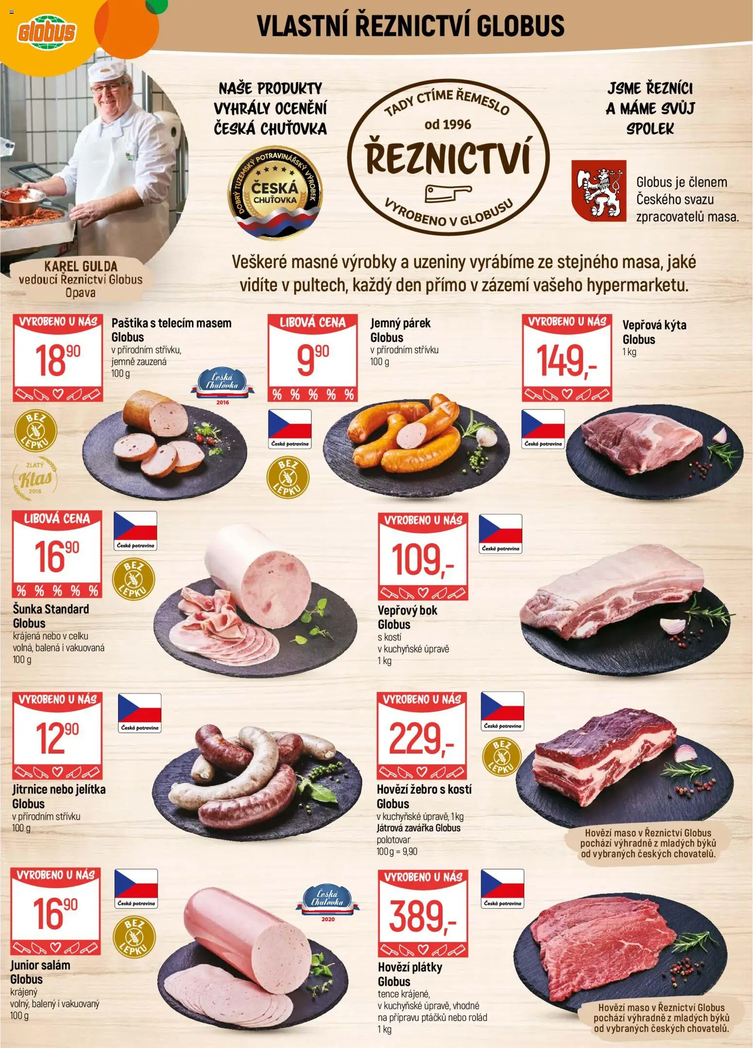 Globus leták - Opava od 07.01.2026 | Strana: 7 | Produkty: Hovězí, Vepřový bok, Uzeniny, Kýta
