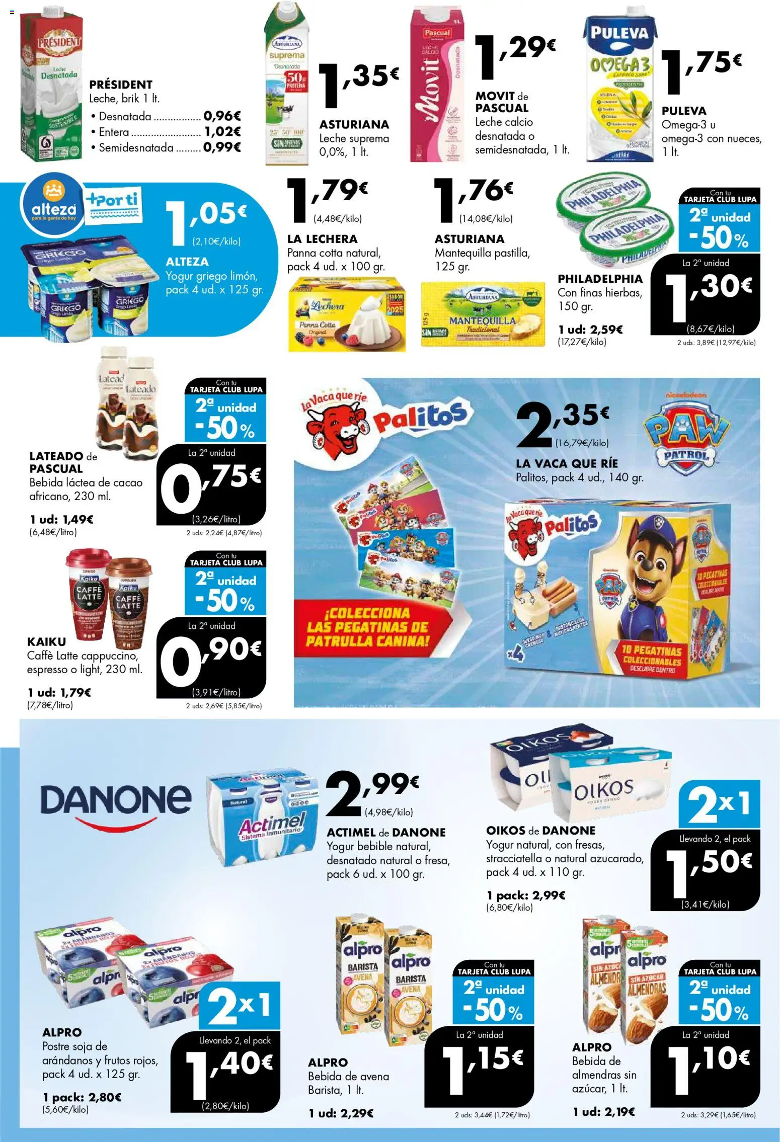 Lupa Supermercados folleto │ válido desde el 05.03.2026 | Página: 14 | Productos: Leche, Yogur, Μαγειρική εστία, Bebida de avena