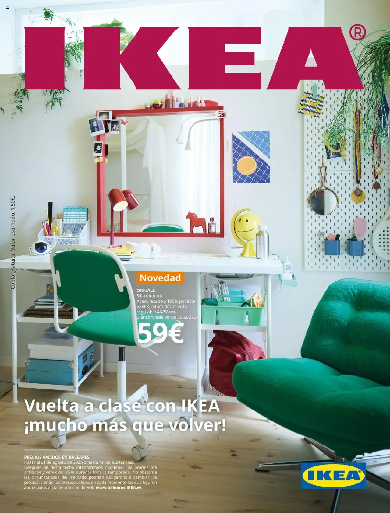 Catálogo IKEA Vuelta a clase │ válido desde el 01.08.2025 | Página: 1 | Productos: Silla