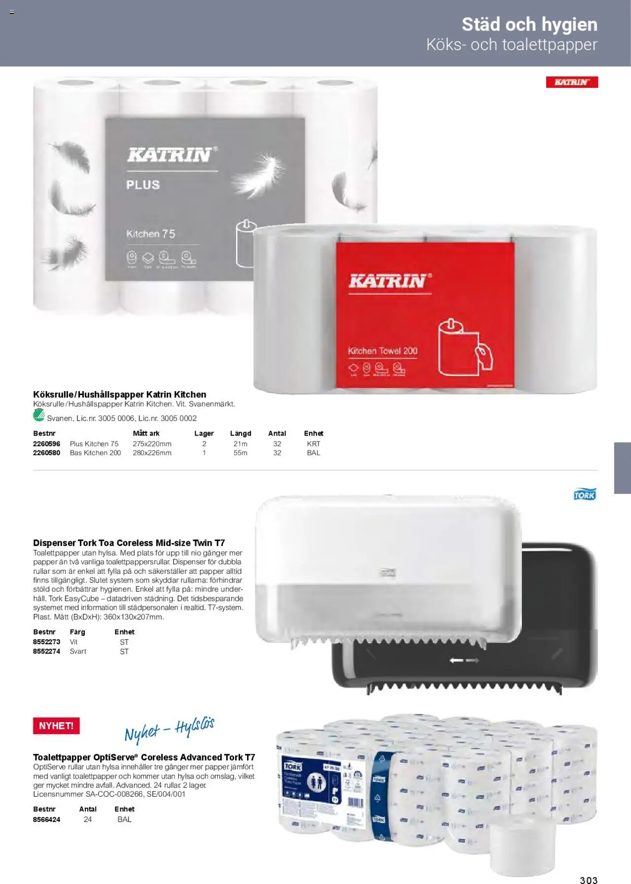 Office Depot reklamblad aktuell från 01.02.2025 | Sida: 305 | Produkter: Toalettpapper, Papper