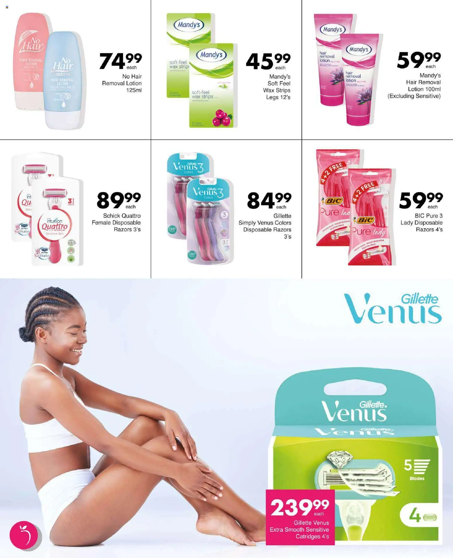 New Save catalogue – valid from 12.02.2026 | Page: 67 | Products: Wax, Razors, Peach, Lotion