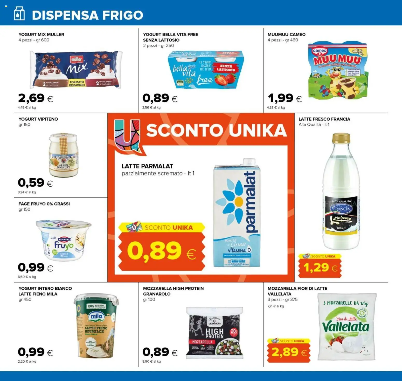 Volantino Oasi del 22.04.2026 | Pagina: 10 | Prodotti: Yogurt, Mozzarella, Latte, Latte parzialmente scremato