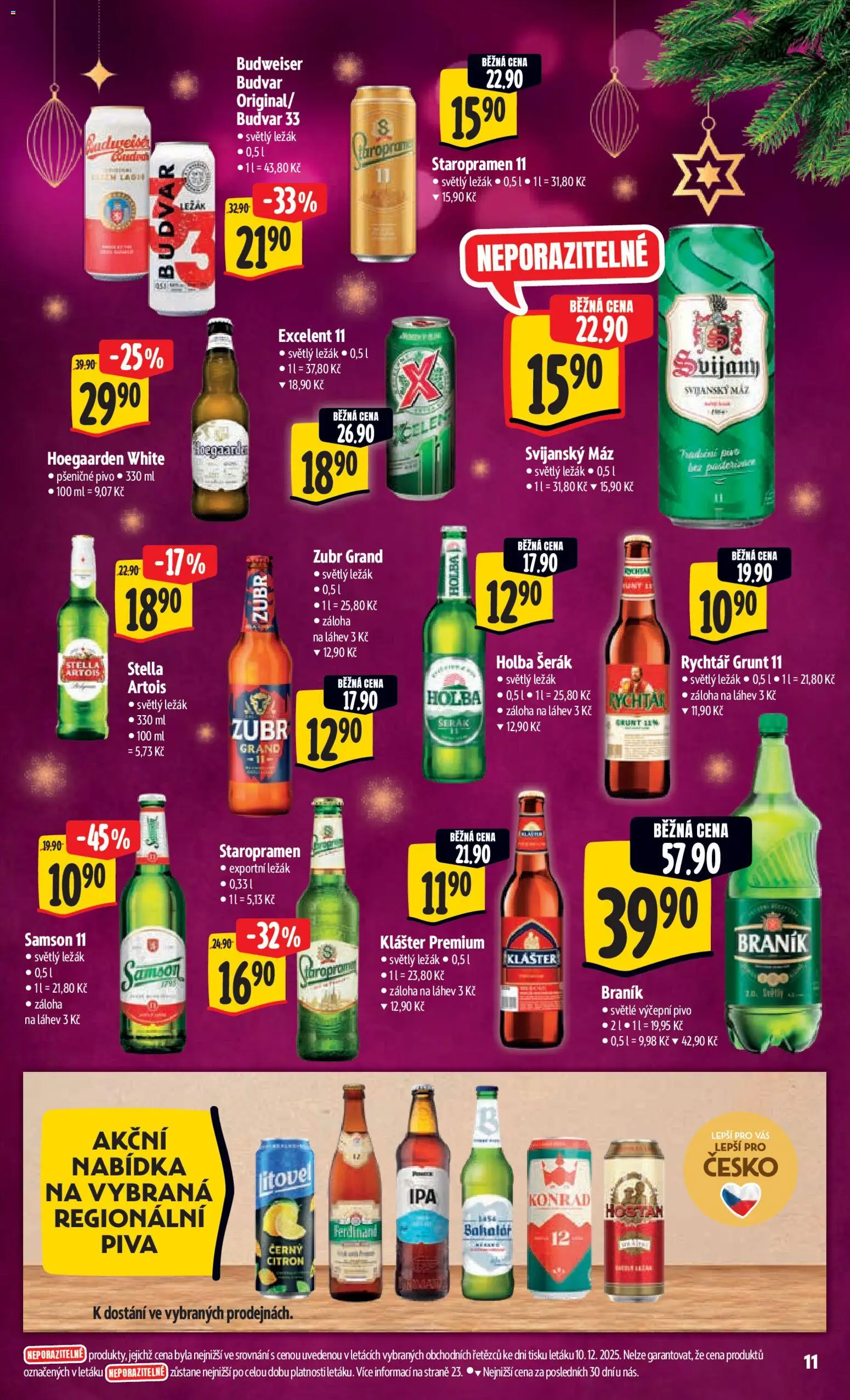 Albert leták - Hypermarket od 27.12.2025 | Strana: 18 | Produkty: Excelent 11, Staropramen 11, Citron, Láhev